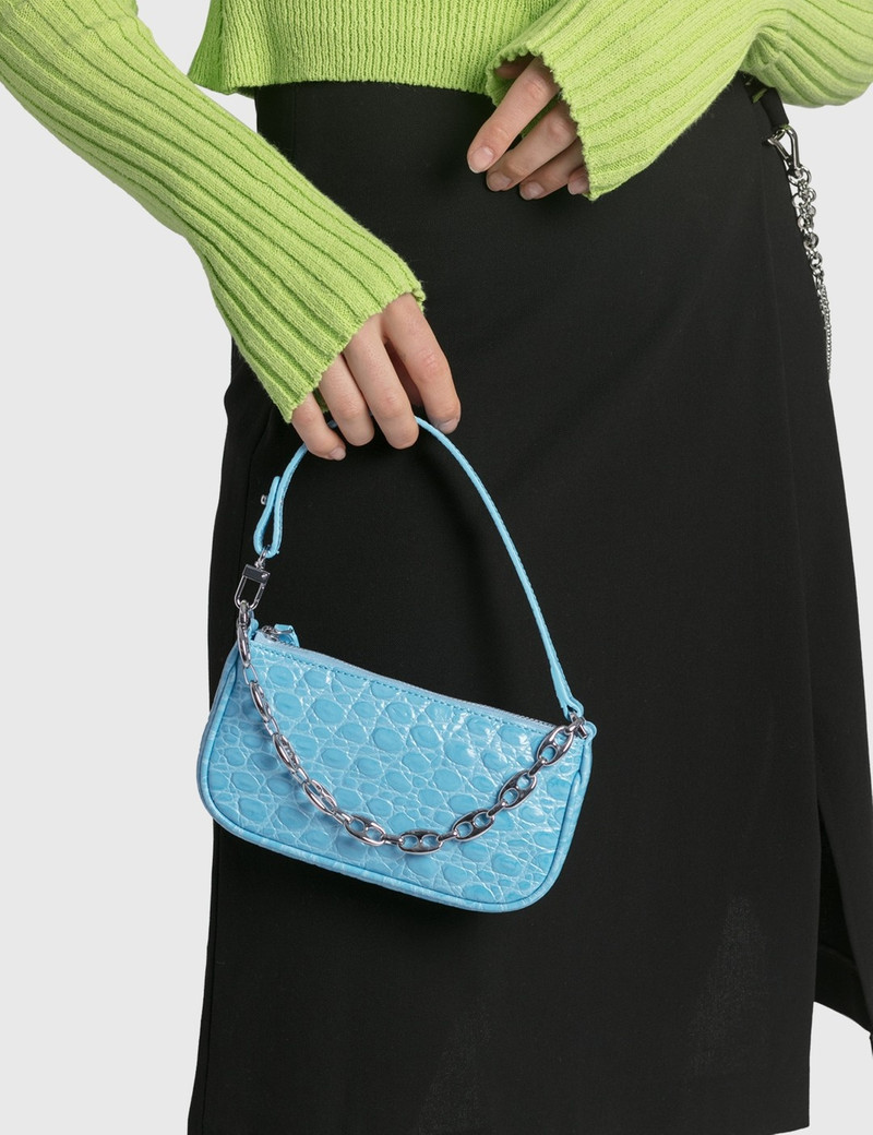 MINI RACHEL CROCO SHOULDER BAG 5