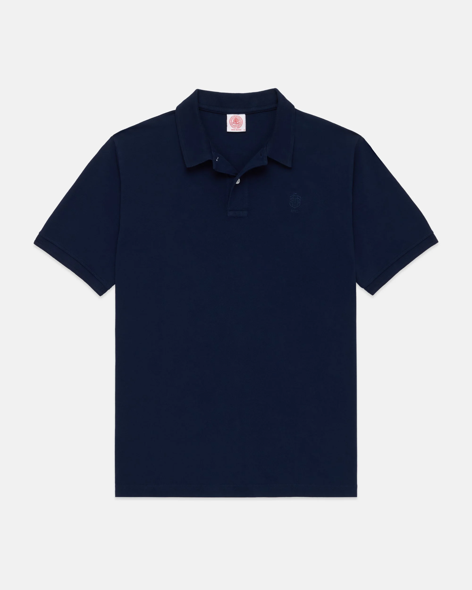 J. PRESS NAVY ARCHIVAL CREST PIQUE POLO - 1