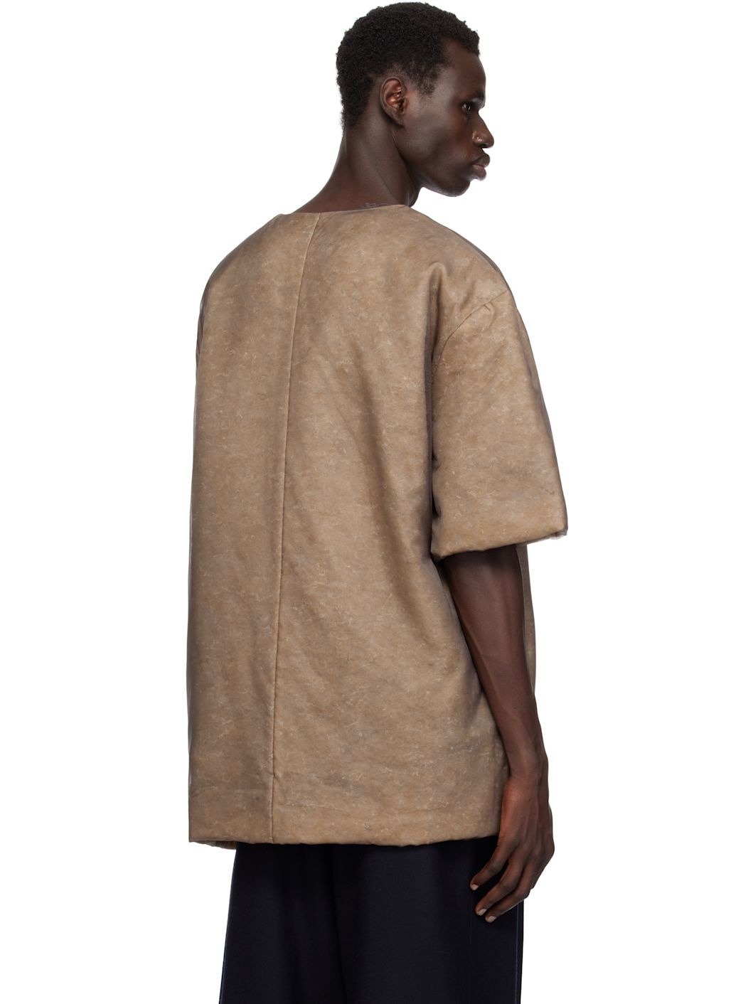Brown Padded T-shirt - 3