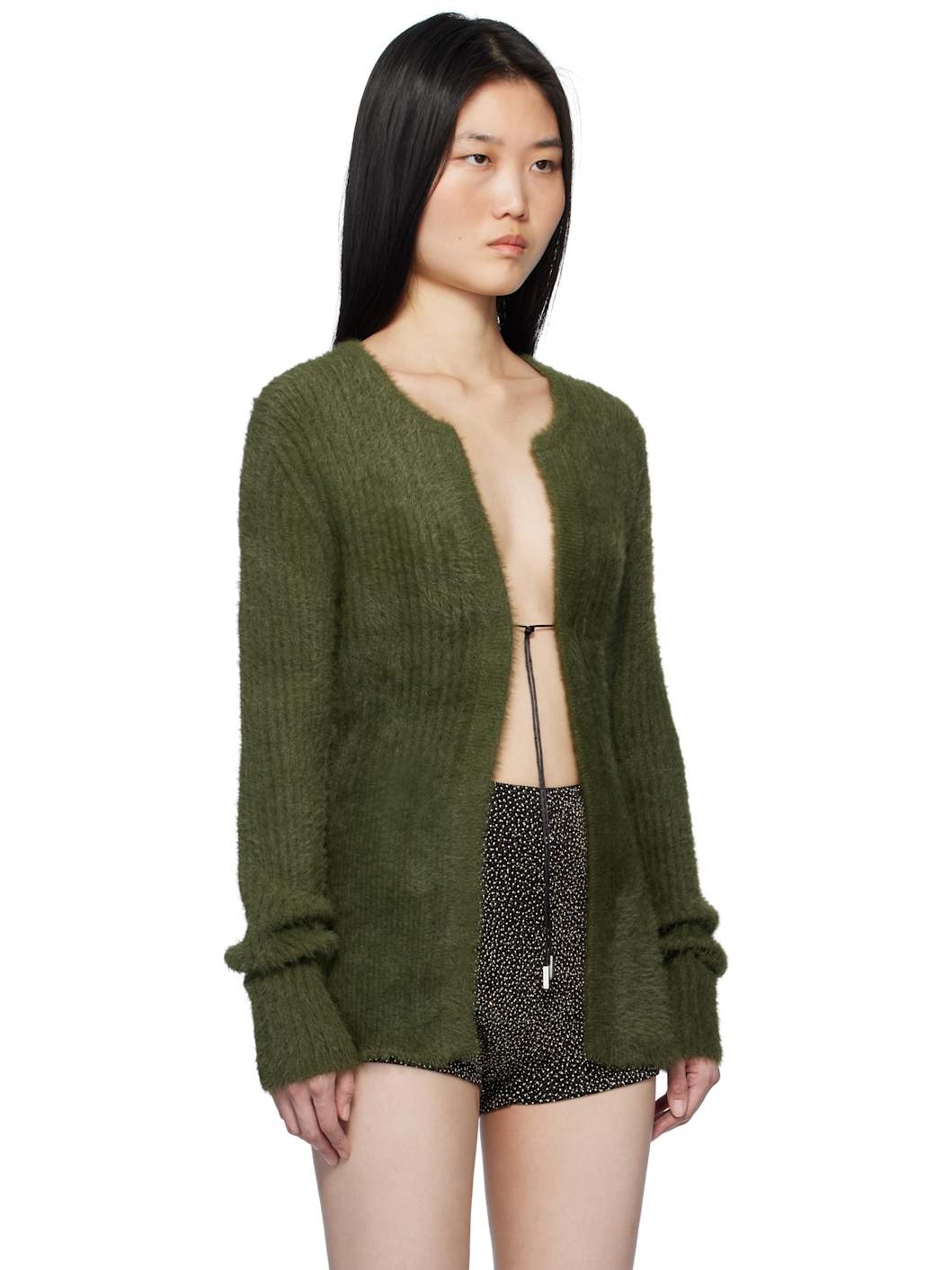 Green Teria Knit Cardigan - 2
