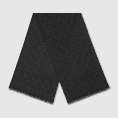 GUCCI GG wool jacquard scarf outlook
