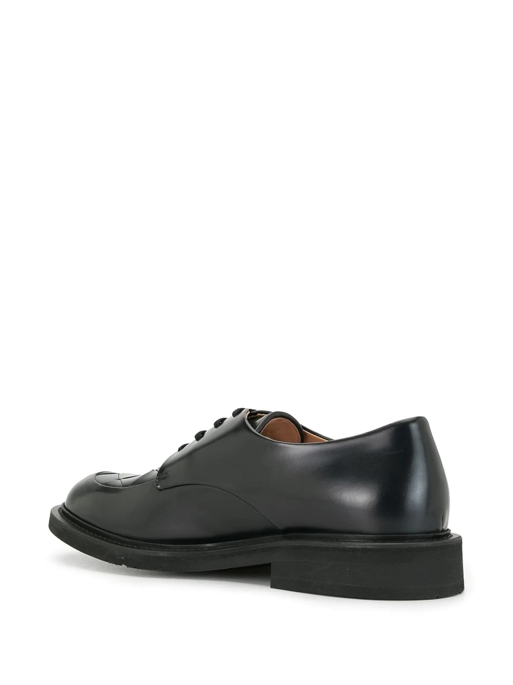 Intrecciato weave detailed Derby shoes - 3