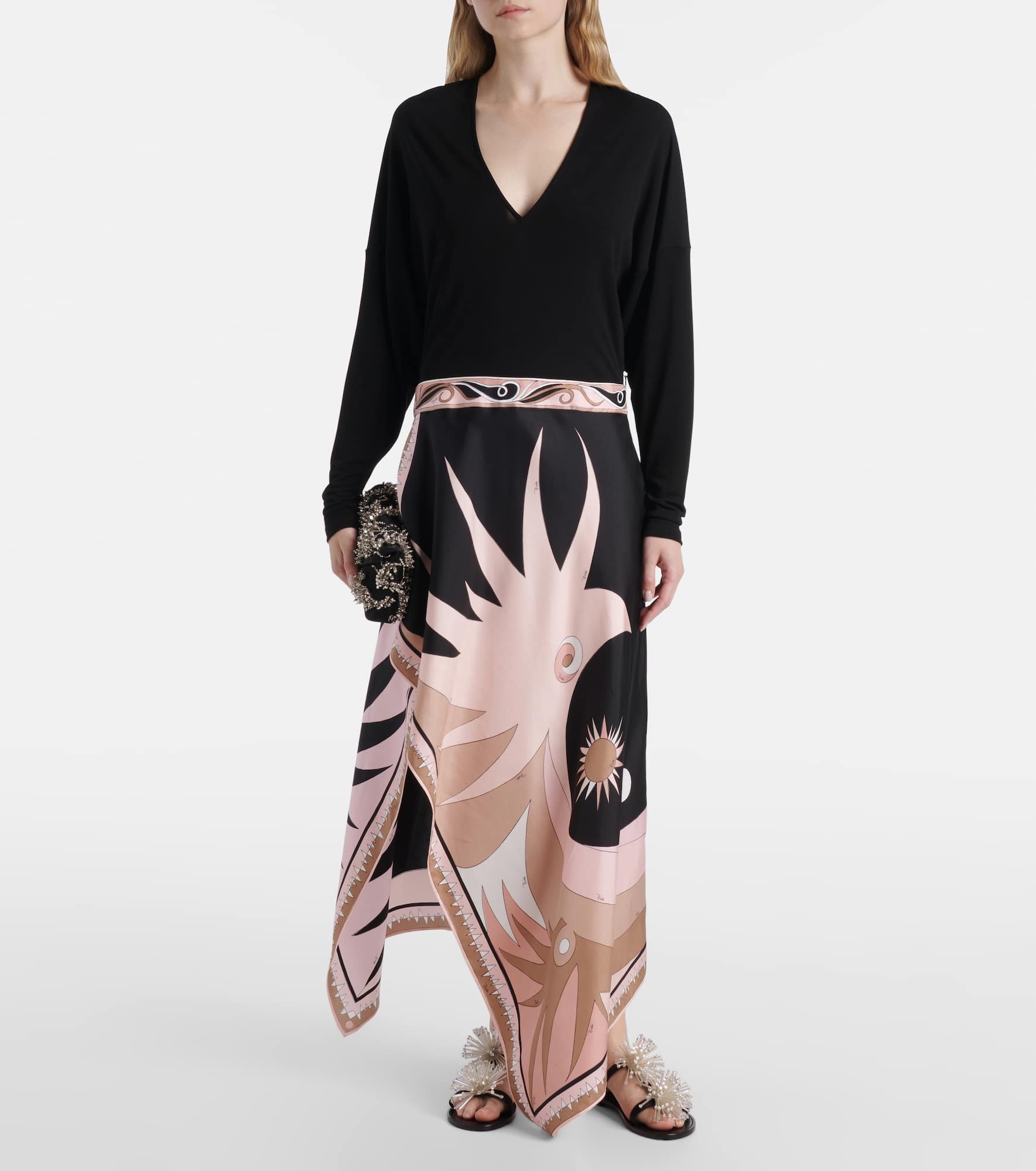 Stella knitted silk-blend midi dress - 2