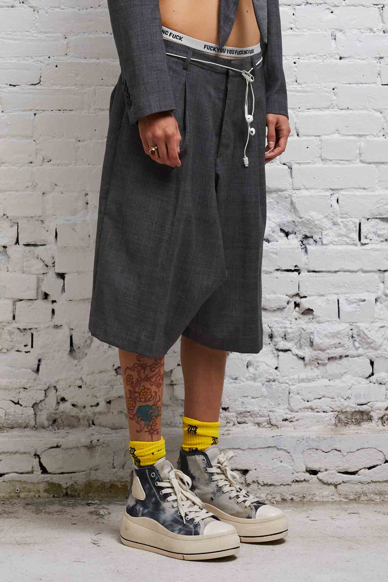 JUMBO TAILORED SHORT - DARK GLEN PLAID 3