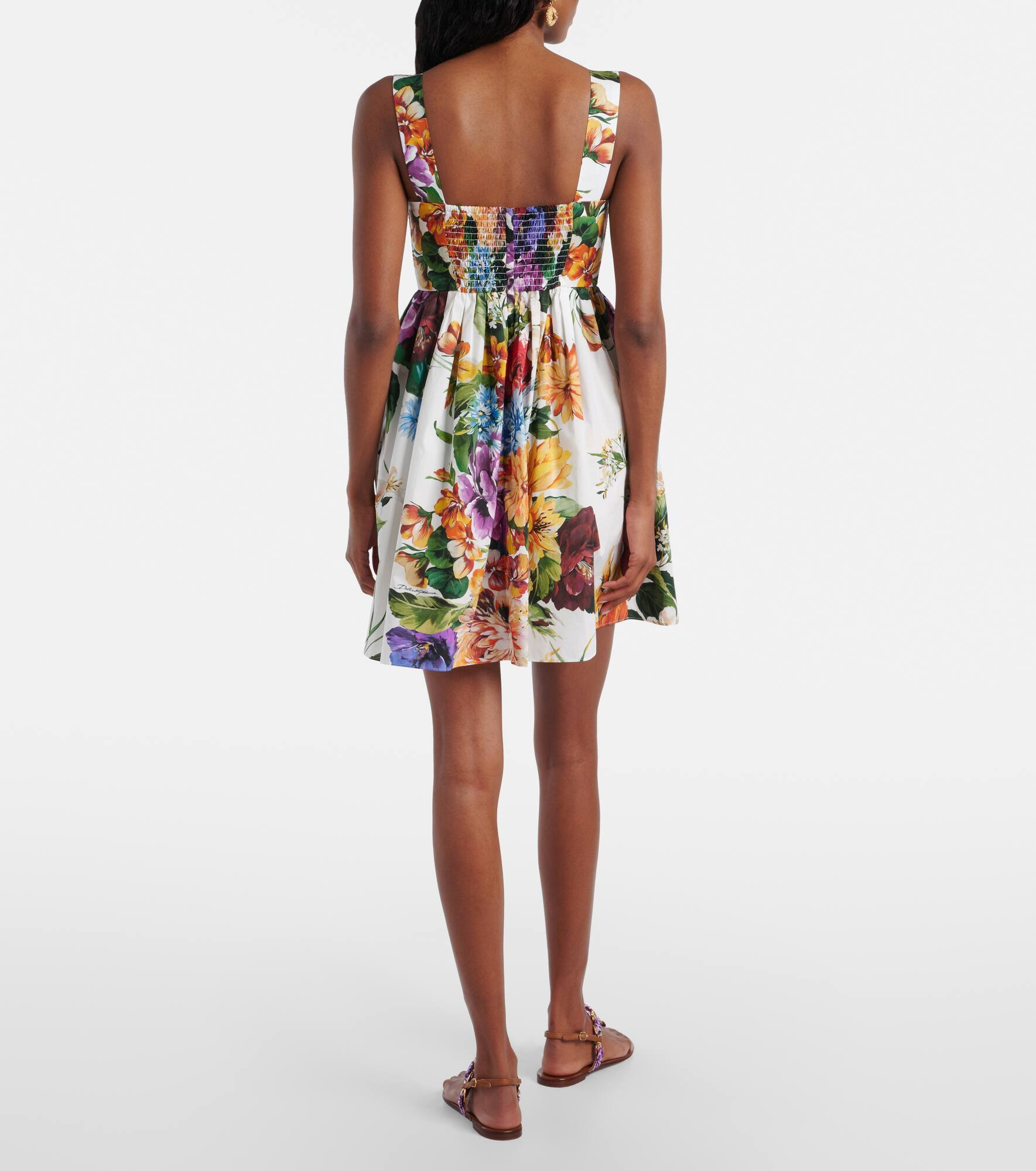 Floral cotton minidress - 3