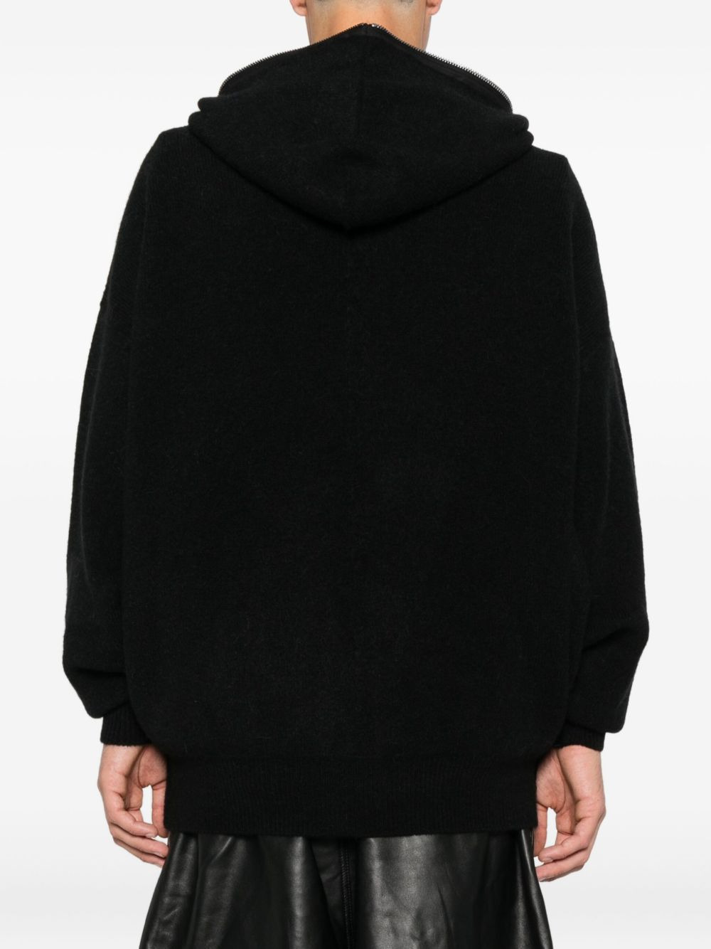 hooded zip-up hoodie - 4