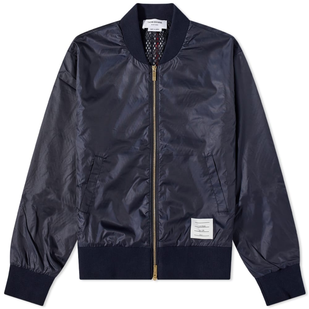 Thom Browne Tricolore Stripe Ripstop Bomber Jacket - 1