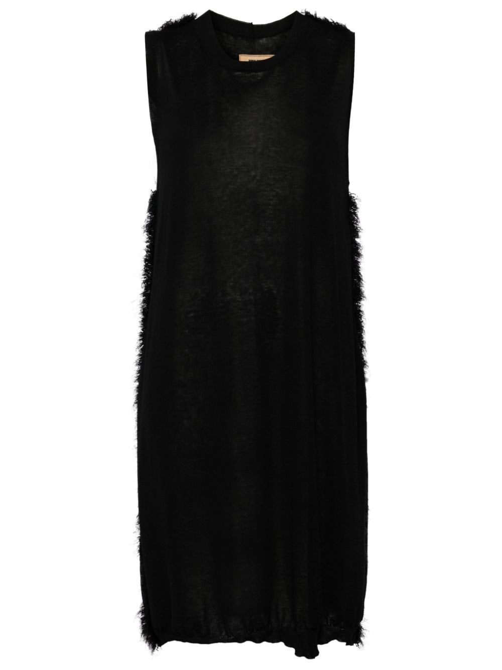 frayed sleeveless minidress - 2