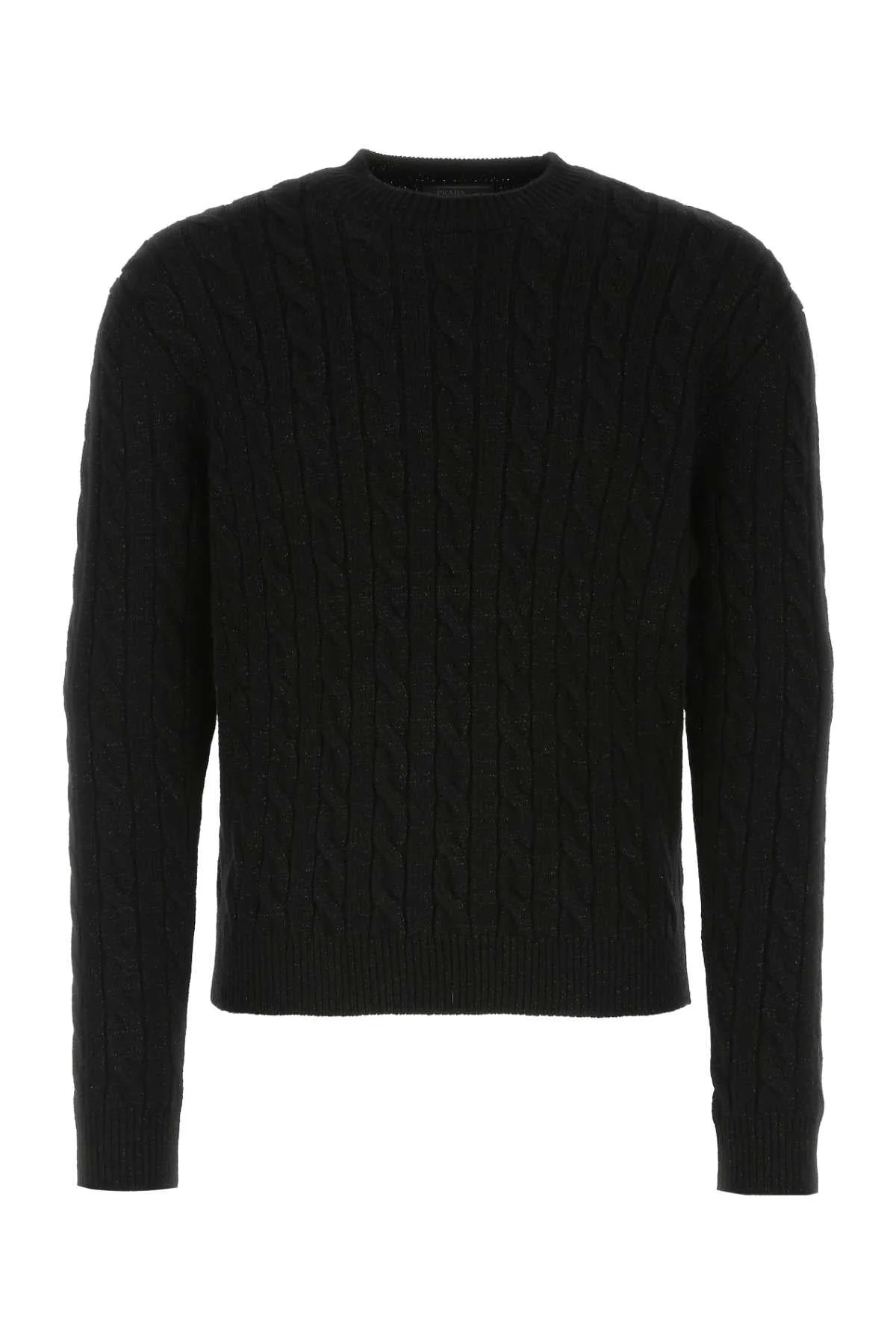 Prada Men Black Wool Blend Sweater - 1