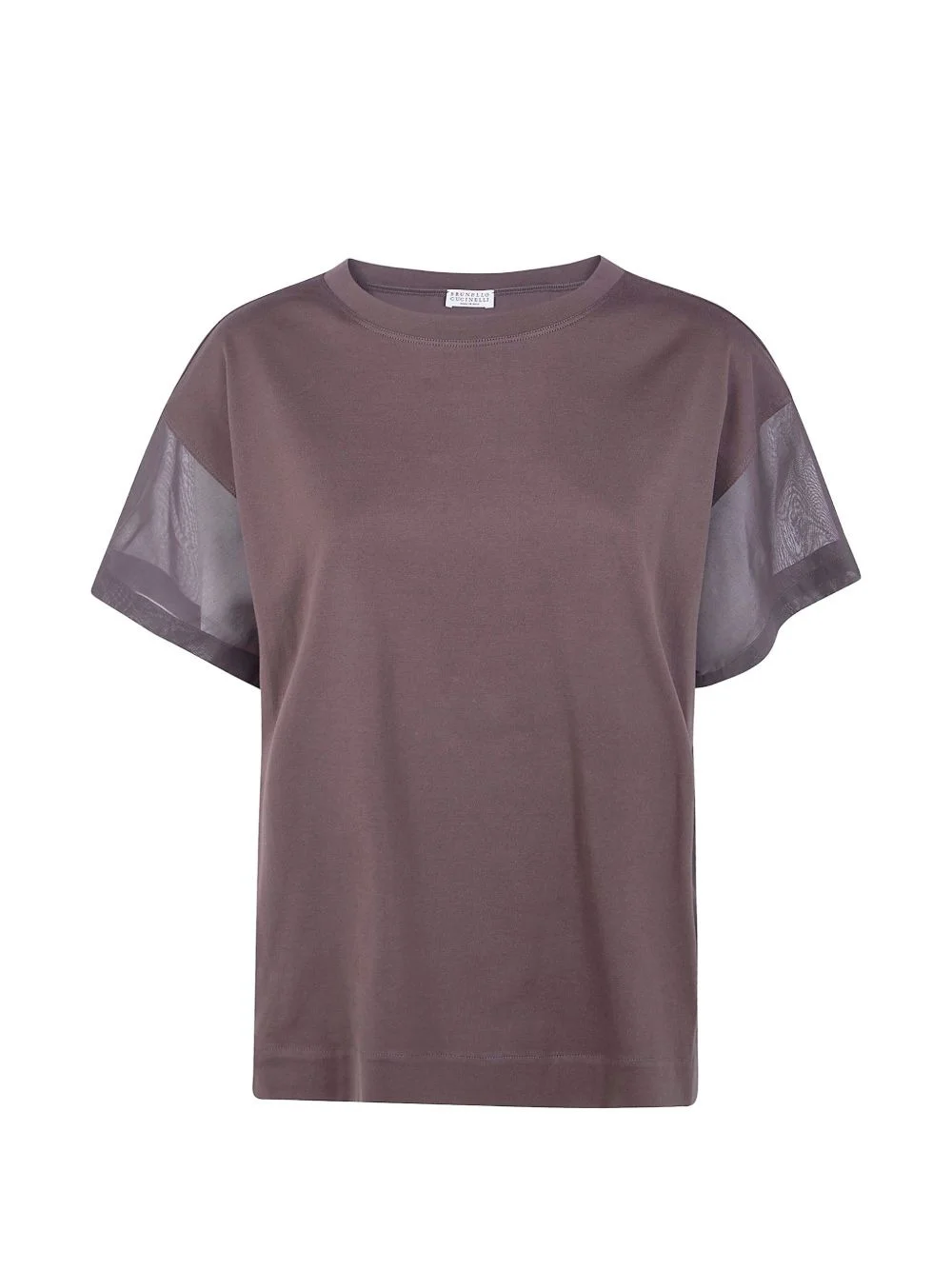 mesh panelled T-shirt - 1