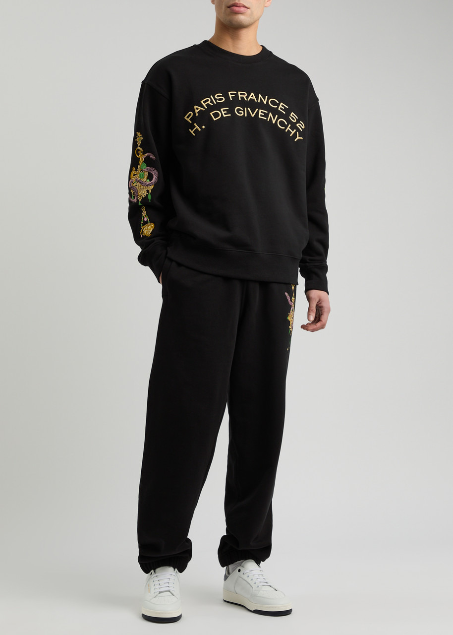 Givenchy Logo Embroidered Cotton Sweatshirt - 4