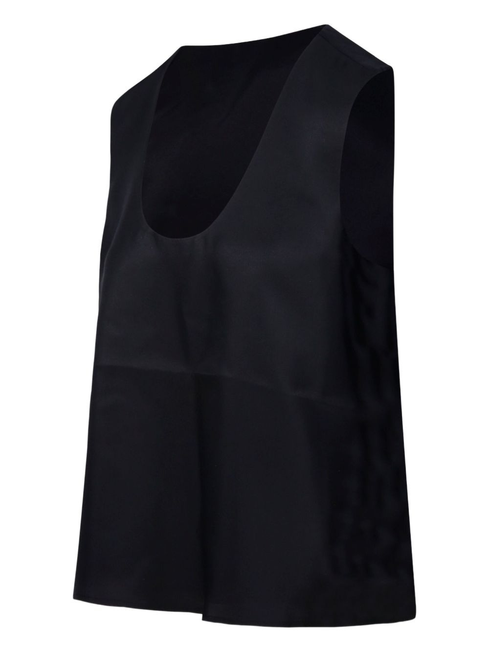 satin sleeveless top - 3