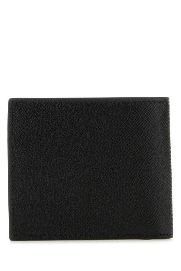 Grainy Leather TB Bifold Wallet in Black/black - Men