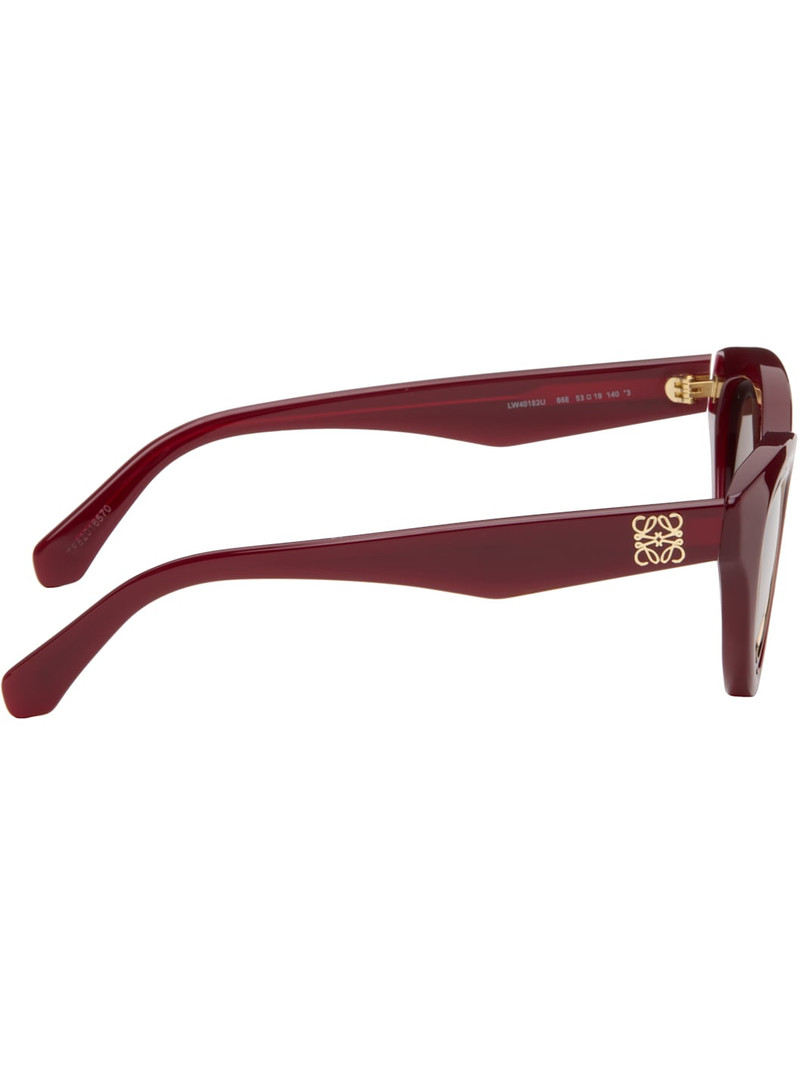 Loewe Red Mini Anagram Cateye Sunglasses outlook