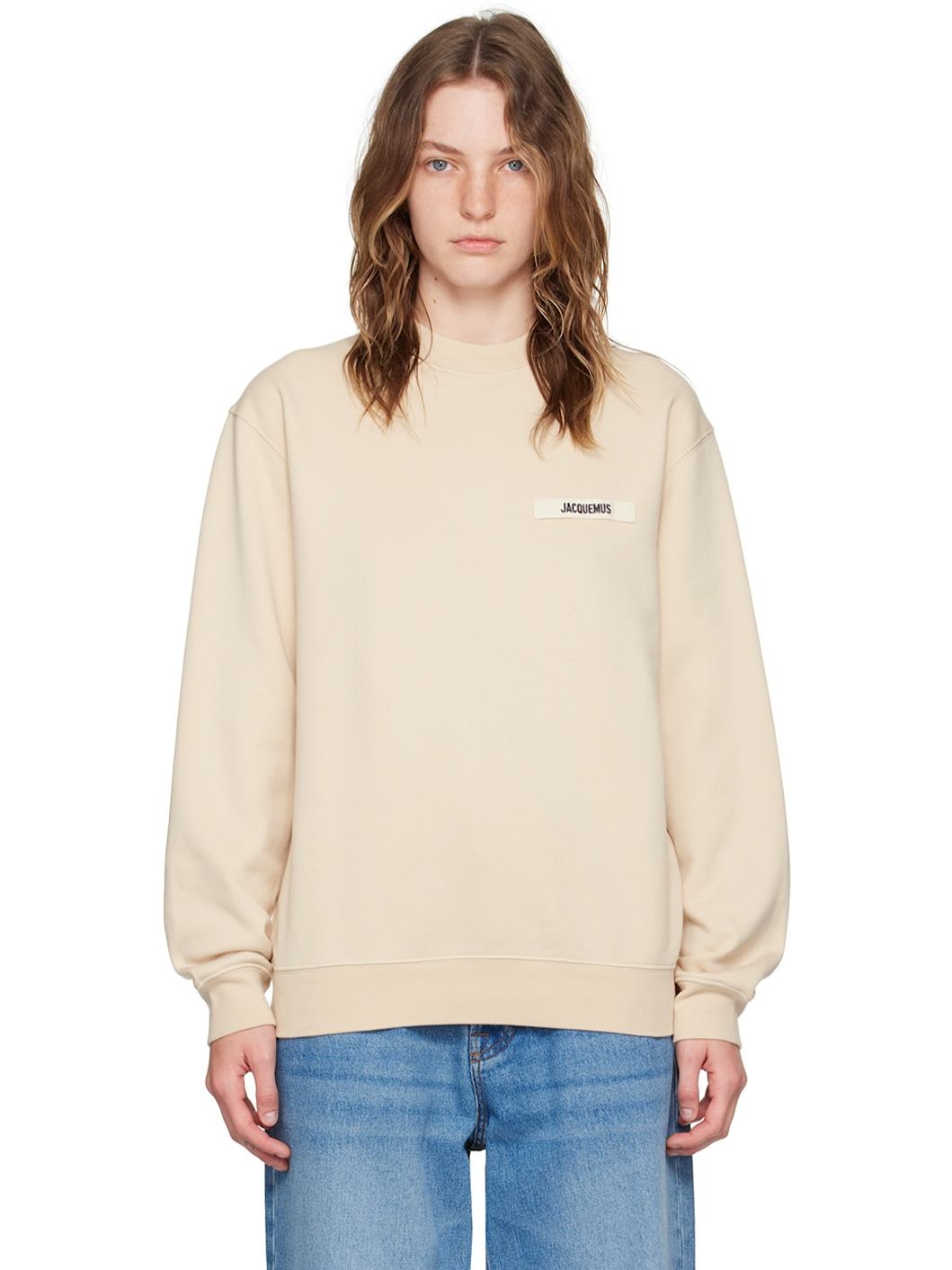 Beige Les Classiques 'Le sweatshirt Gros Grain' Sweatshirt - 1