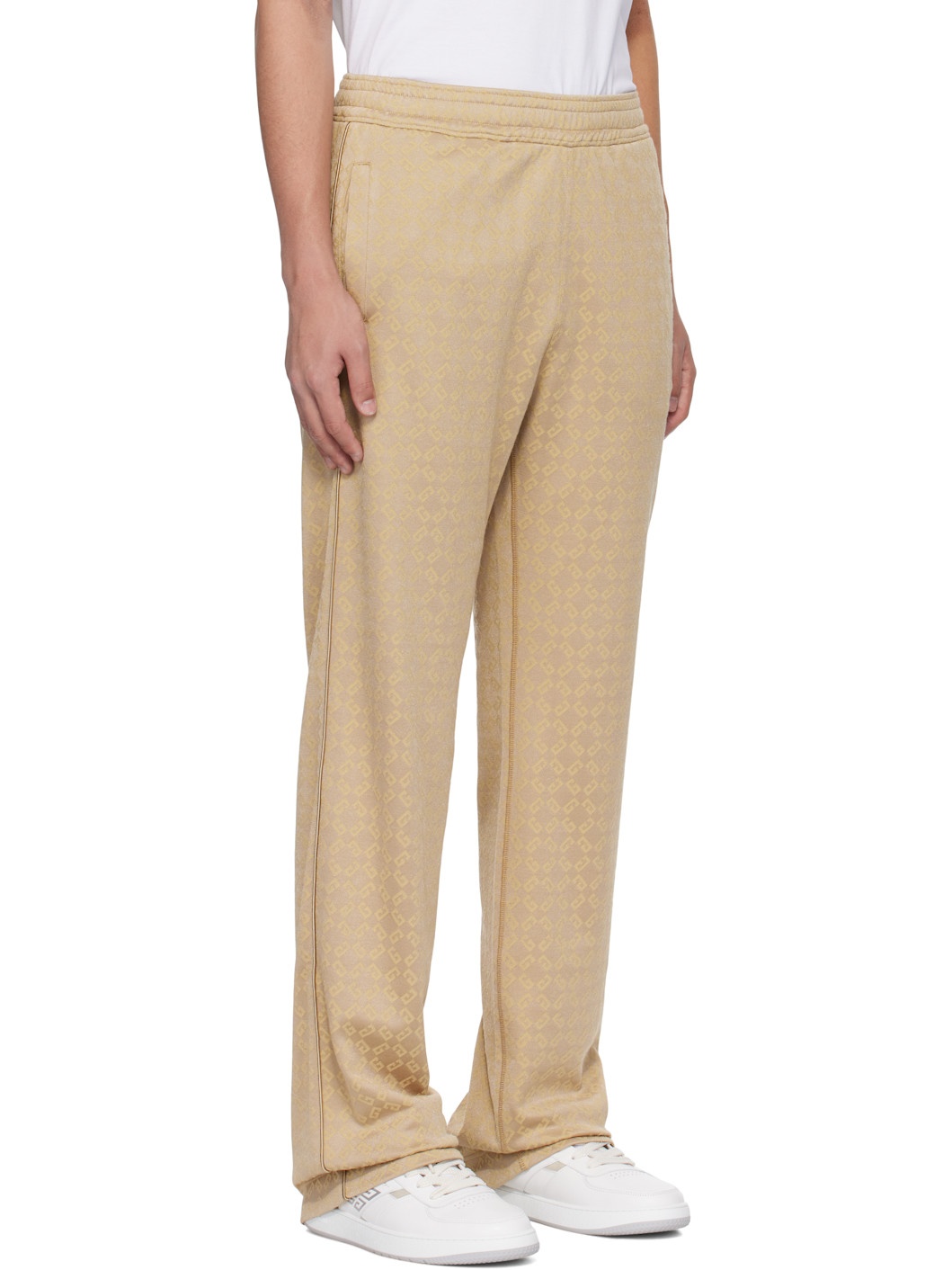 Gold Shiny Monogram 72 Jacquard Sweatpants - 2