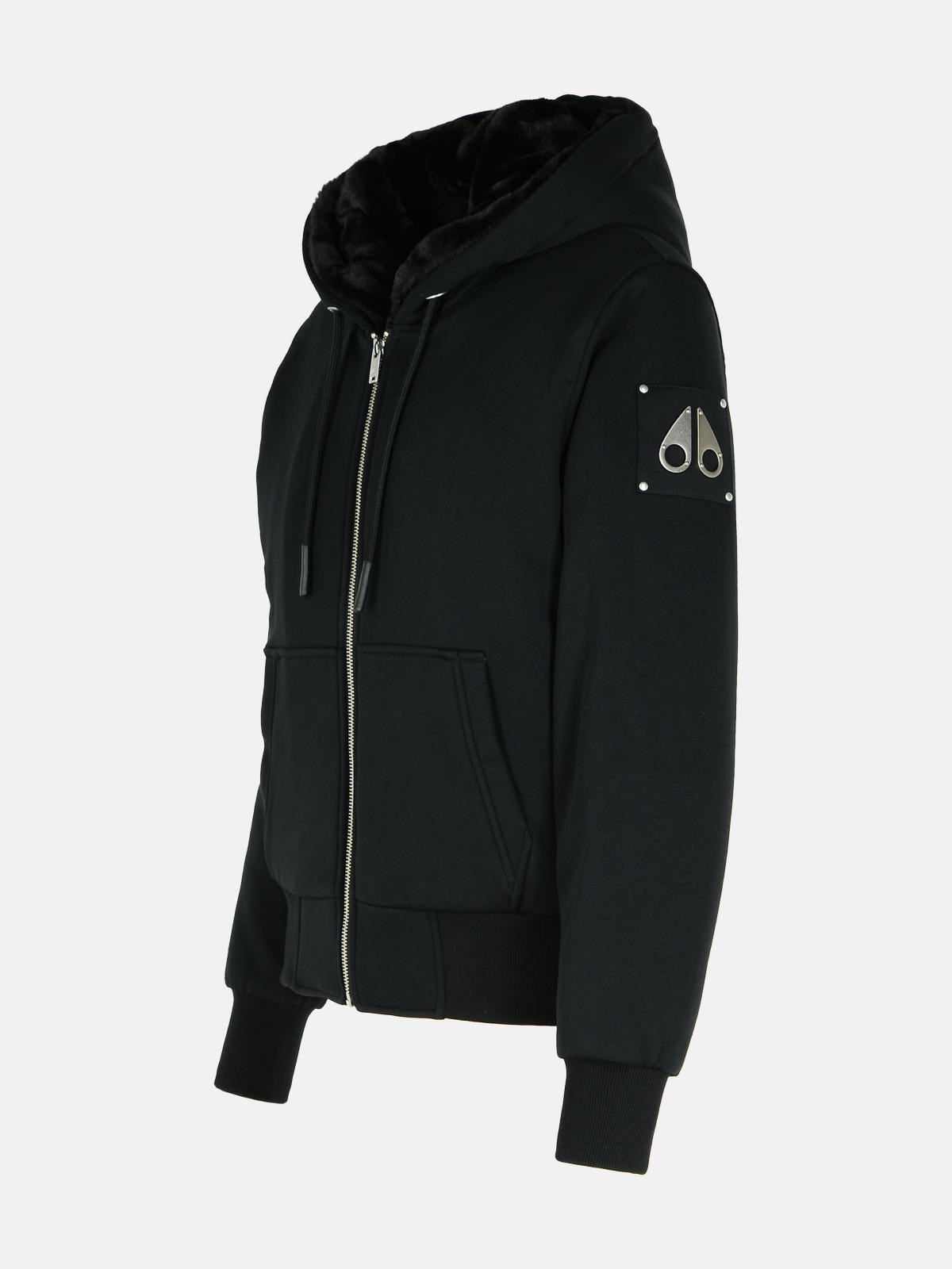 'CLASSIC BUNNY' BLACK COTTON BLEND SWEATSHIRT - 2
