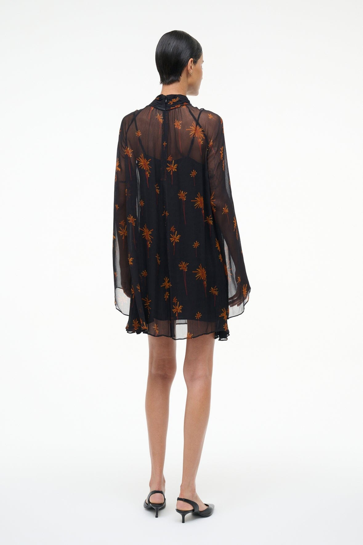 STAUD ESTHER MINI DRESS AUTUMN NIGHT - 5