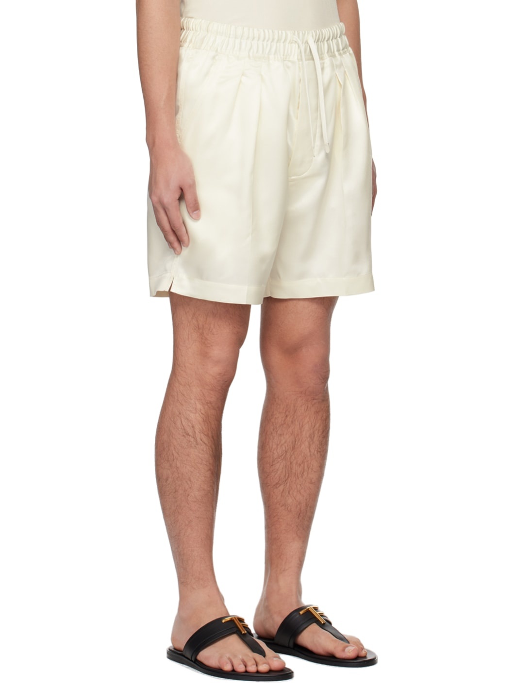 Off-White Drawstring Shorts - 2