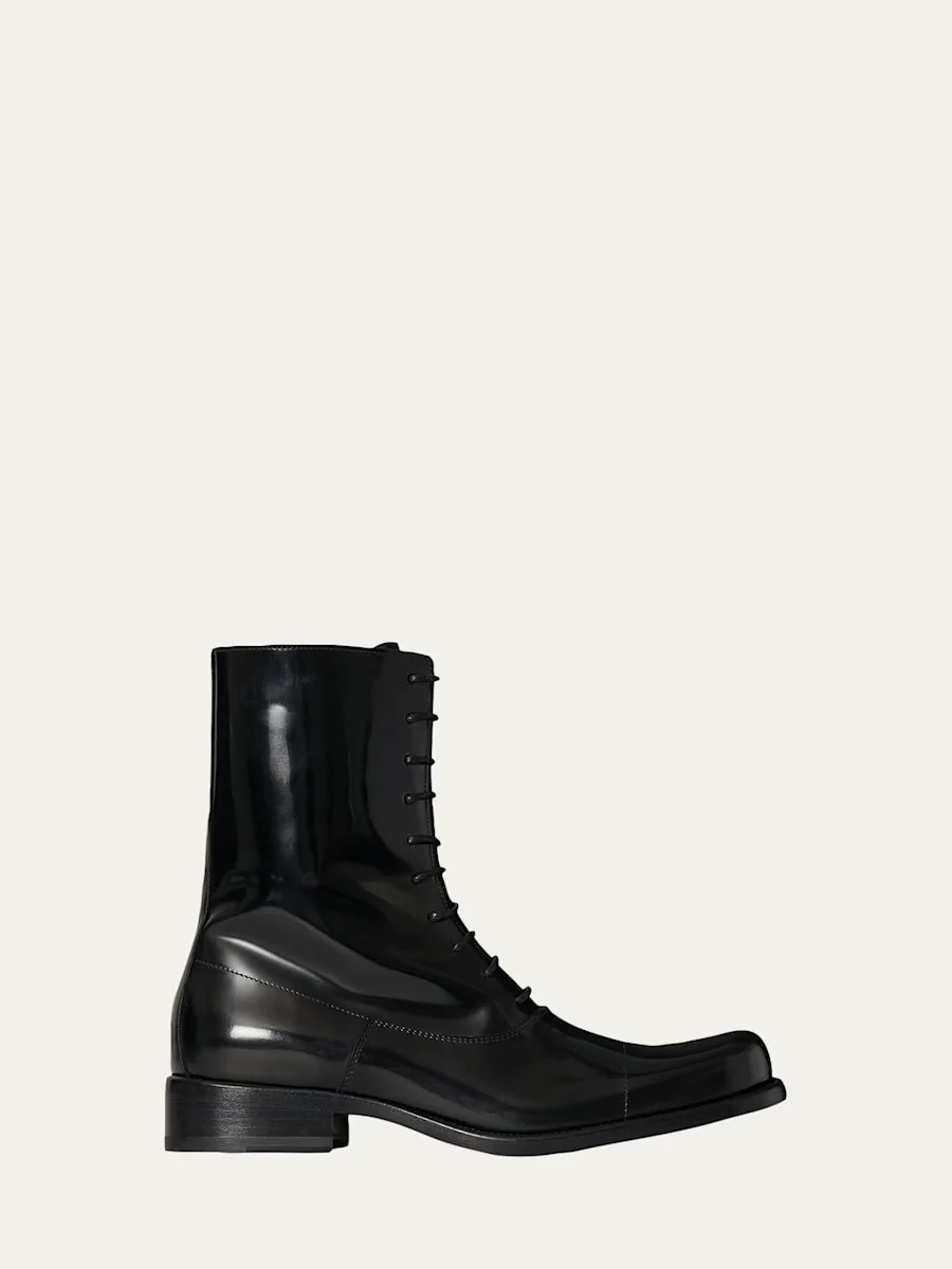 Kai Lace-Up Leather Boots - 1