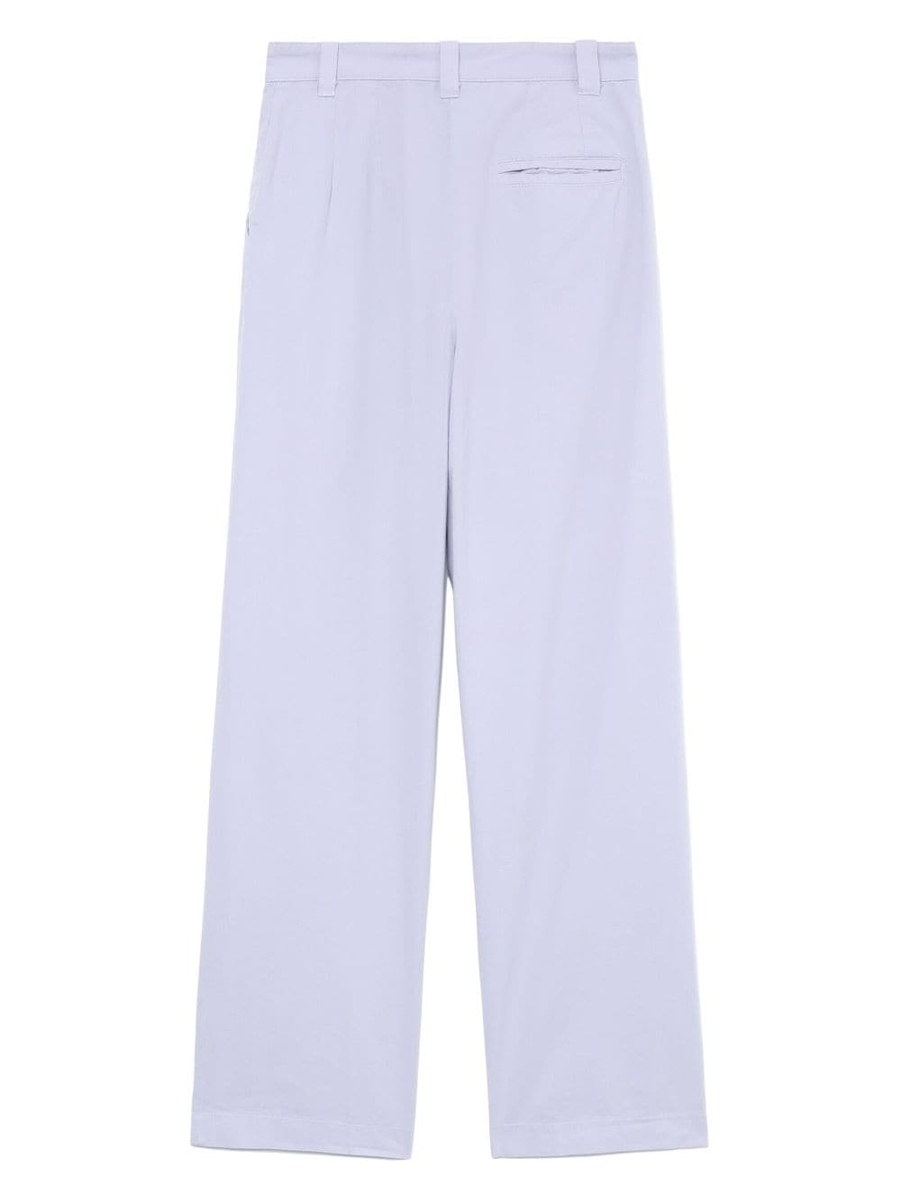 wide-leg cotton trousers - 6
