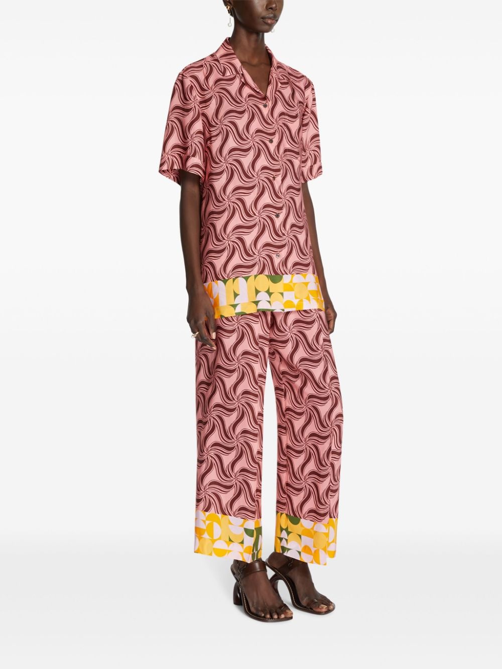 swirl-print shirt - 3