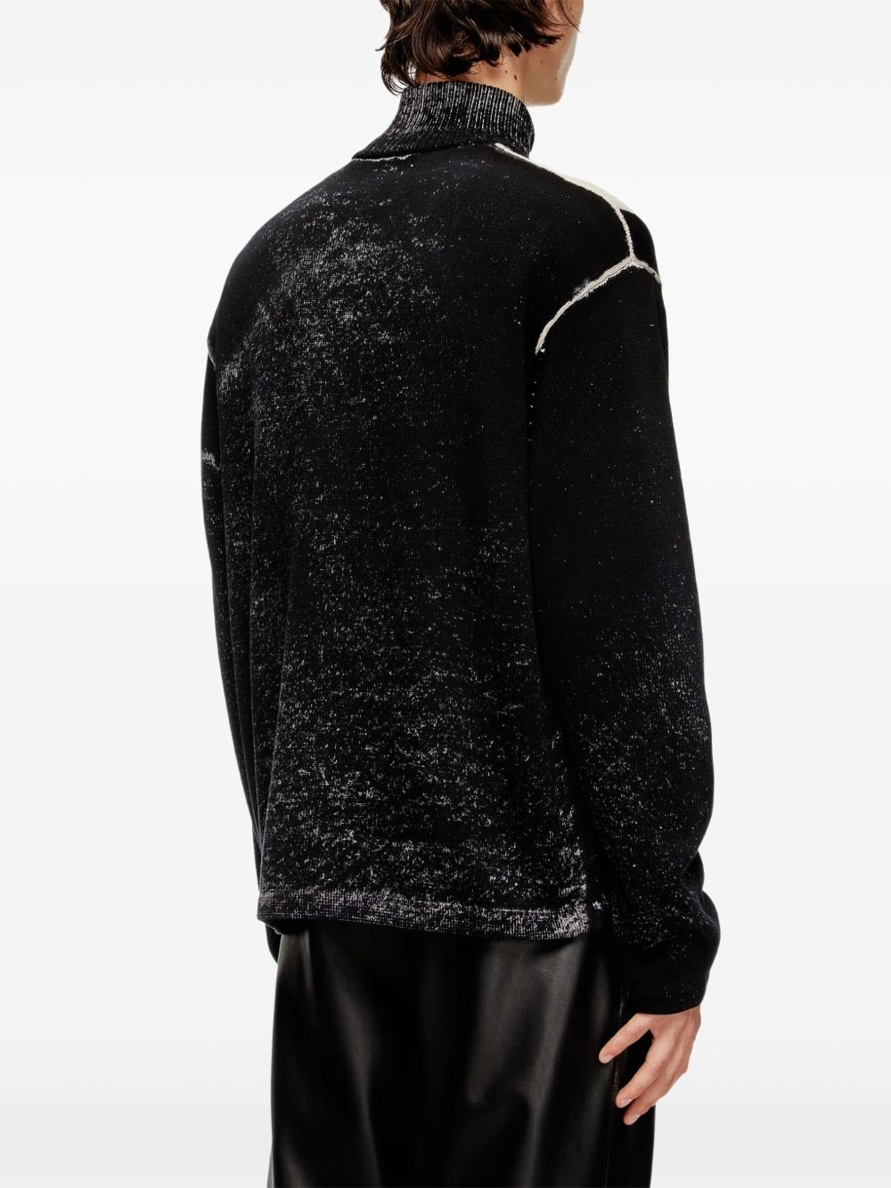 striped zip-up bomber jacket - 4