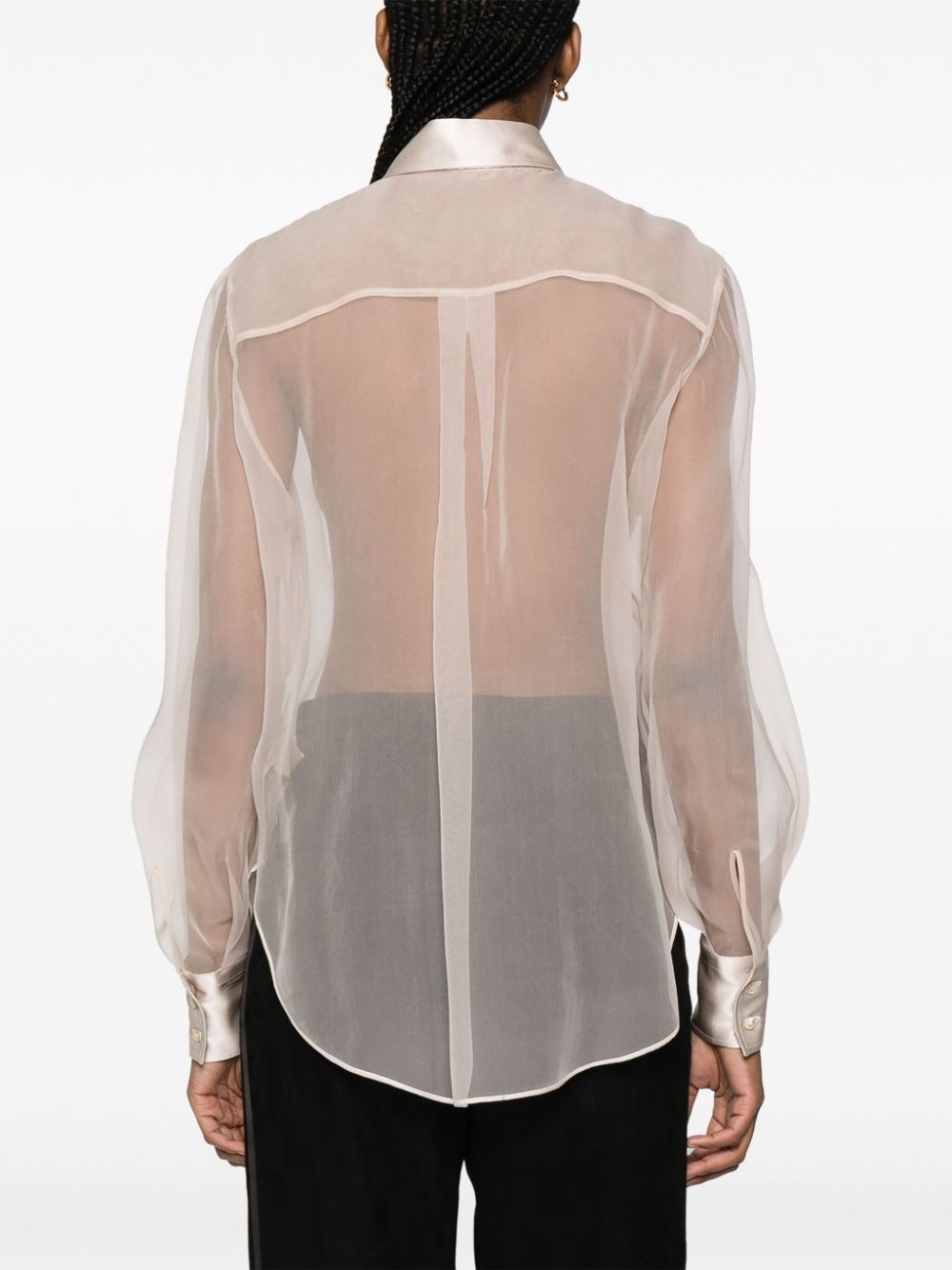 sheer silk shirt - 4