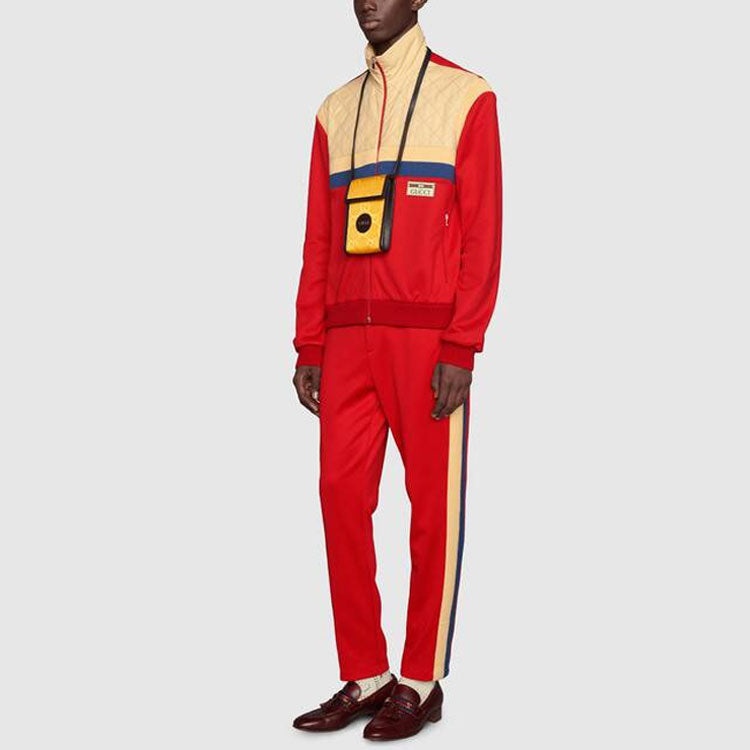 Gucci Plain Knit Zipper Jacket For Men Red 625287-XJCNI-6678 - 2