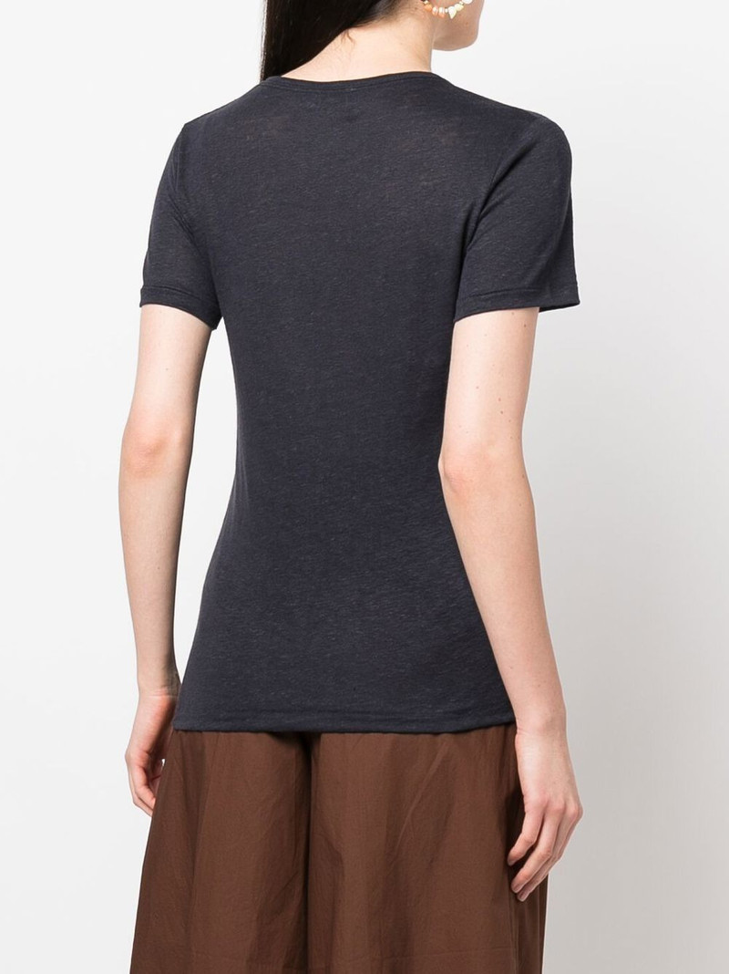 linen v-neck T-shirt 4