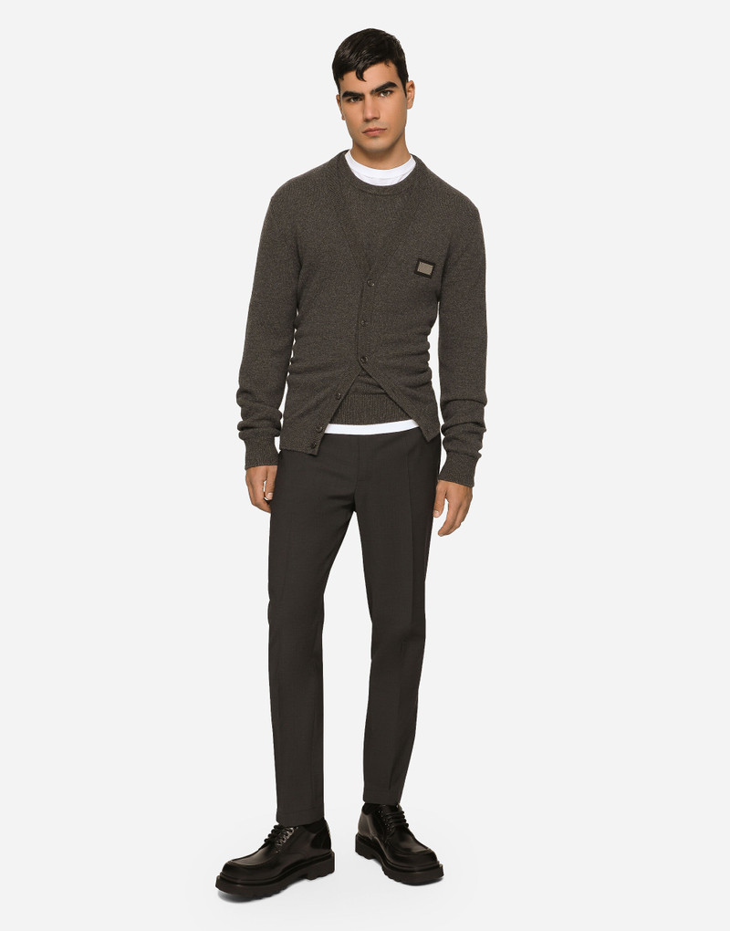 Dolce & Gabbana Cashmere and wool cardigan with branded tag outlook