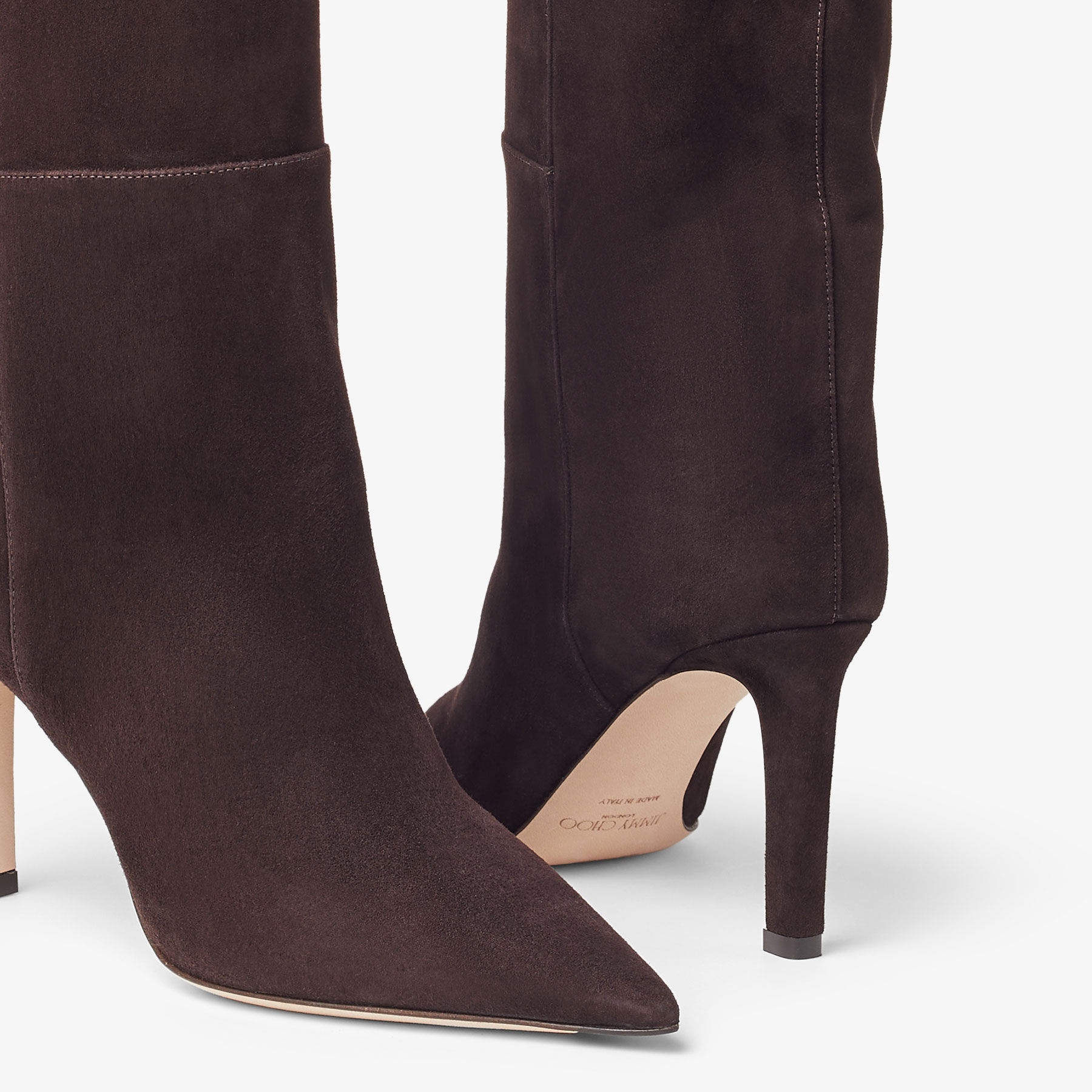 Alizze Knee Boot 85
Coffee Suede Knee-High Boots - 4
