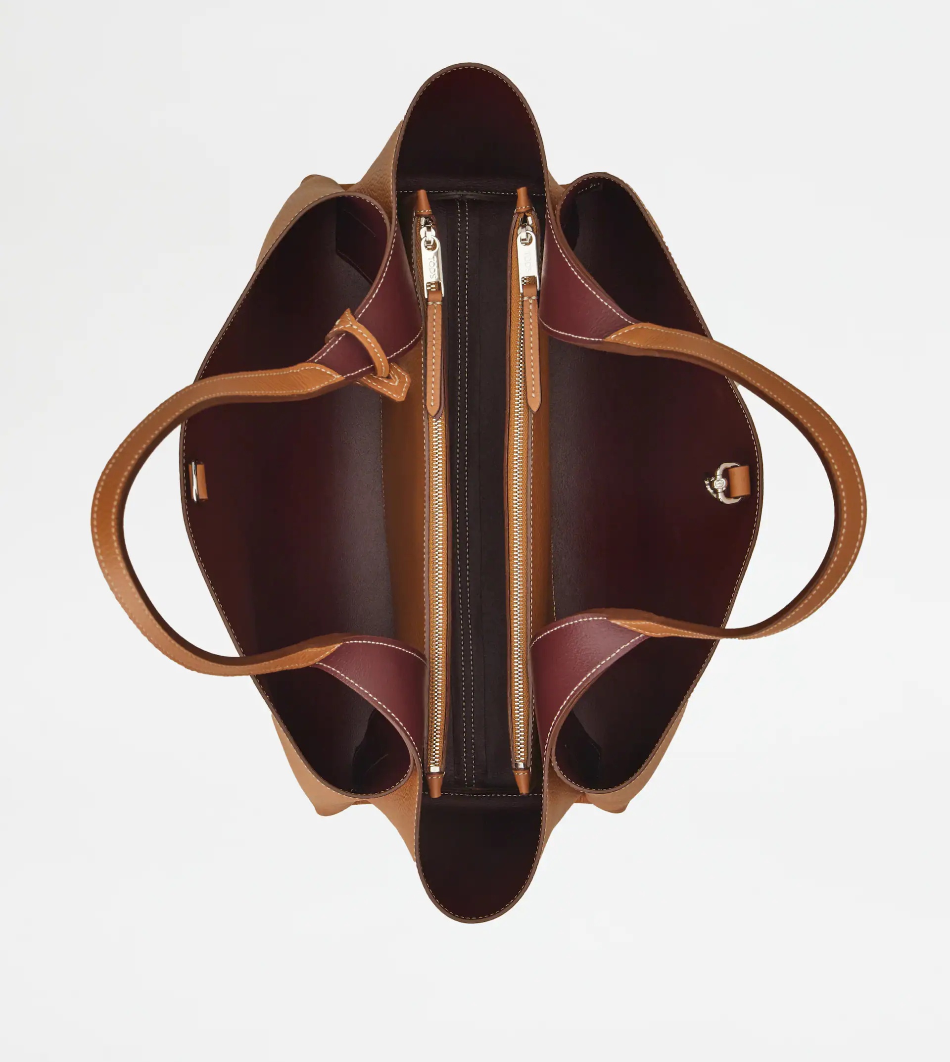 TOD'S BAG IN LEATHER MEDIUM - BROWN - 3