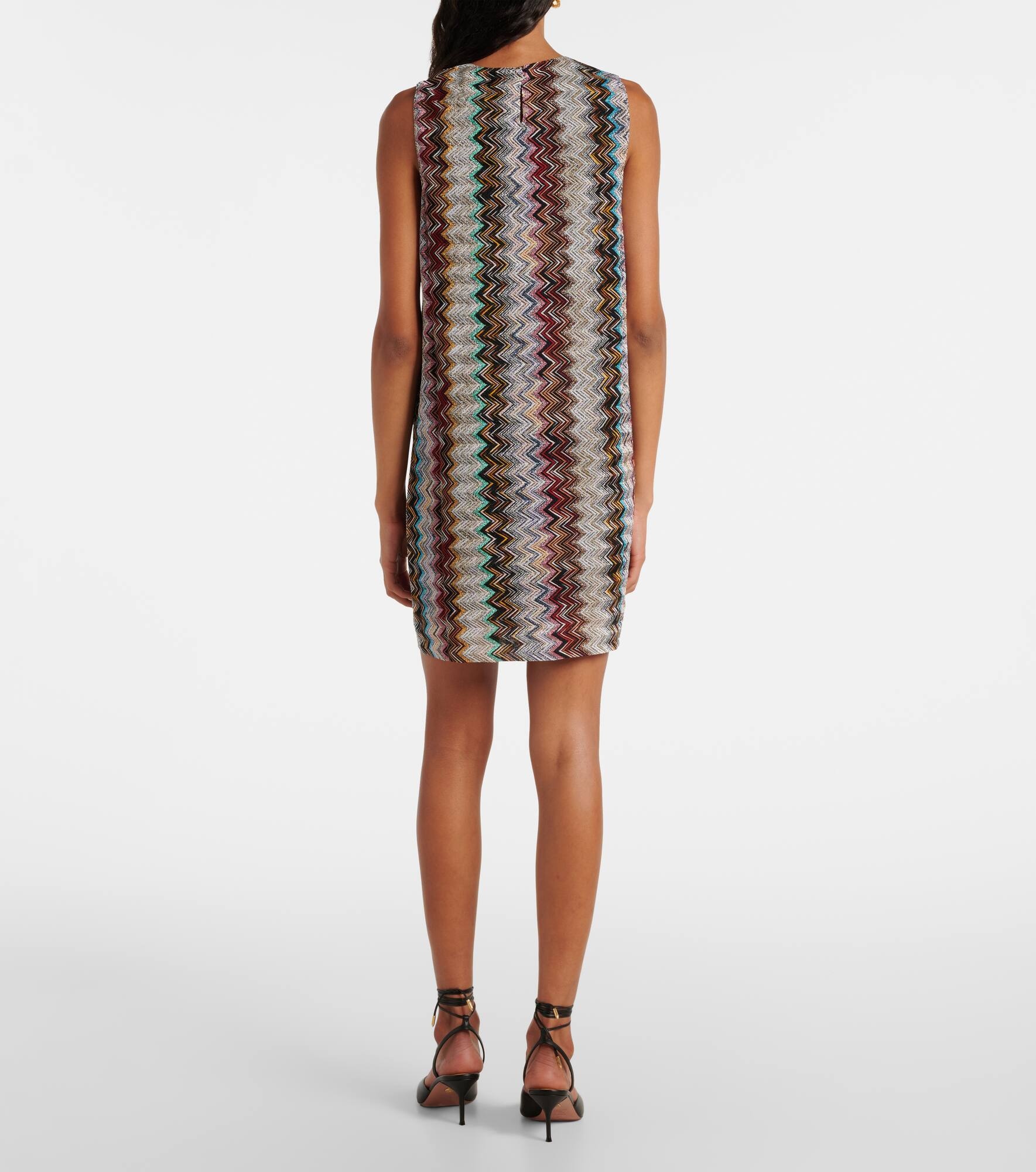 Zigzag lamé minidress - 3