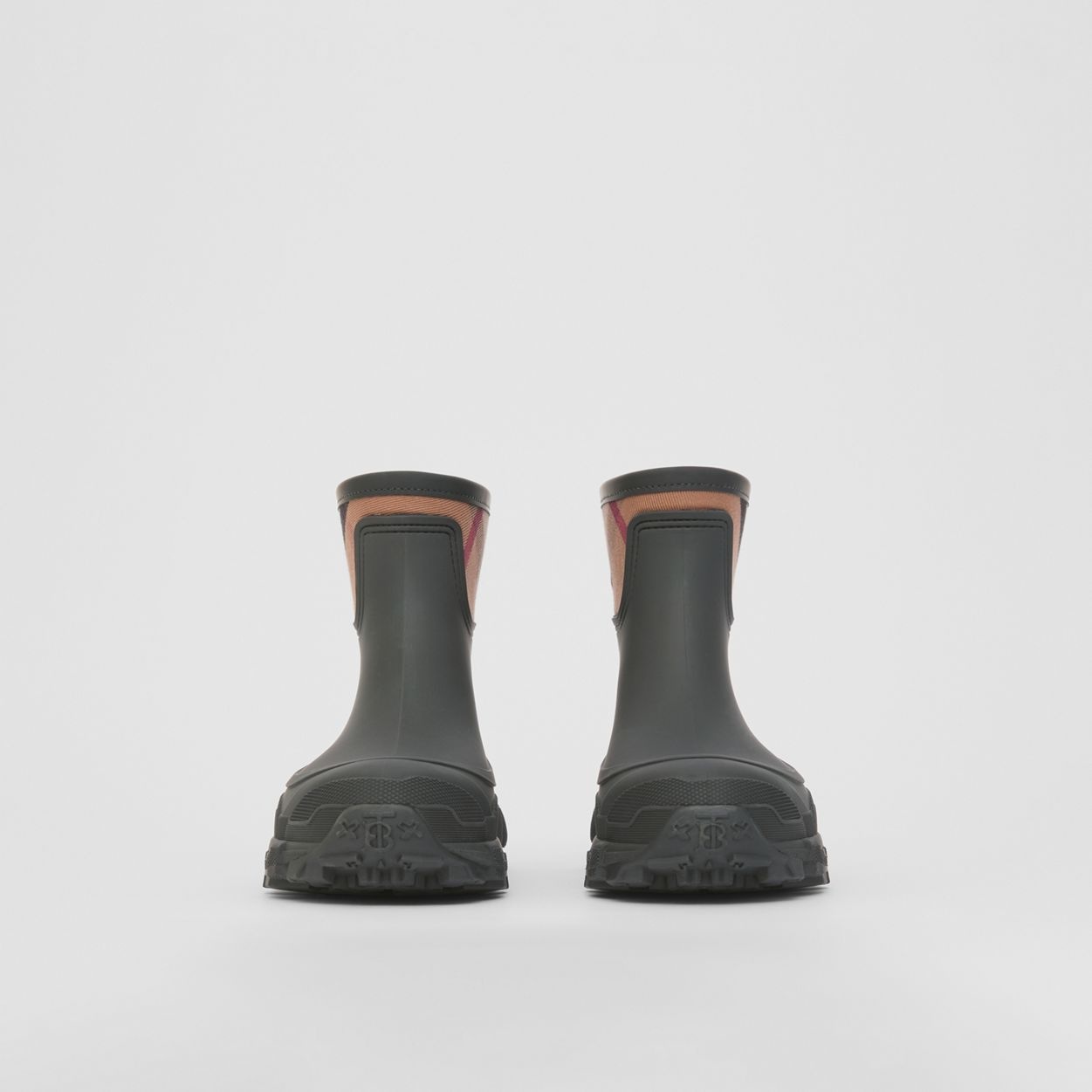 House Check Panel Rain Boots - 5