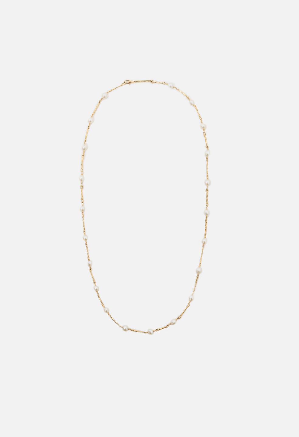 JOHN ELLIOTT X M.A.R.S TWIST LINK X PEARL NECKLACE - 1