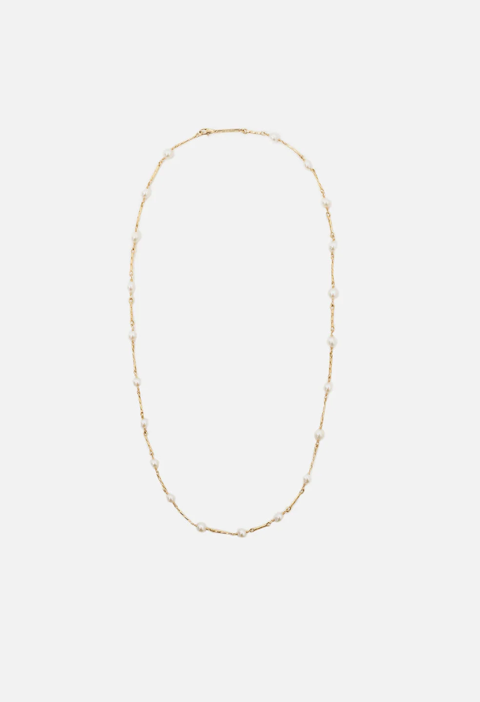 JOHN ELLIOTT X M.A.R.S TWIST LINK X PEARL NECKLACE - 1