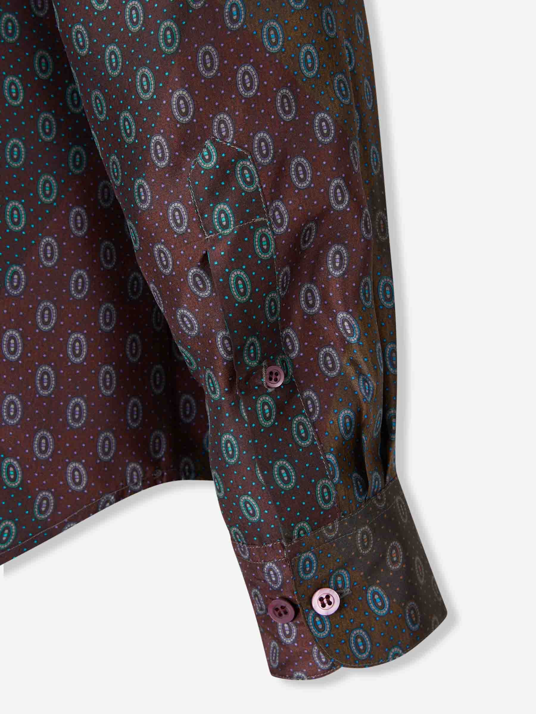 PRINTED SILK BLOUSE - 4