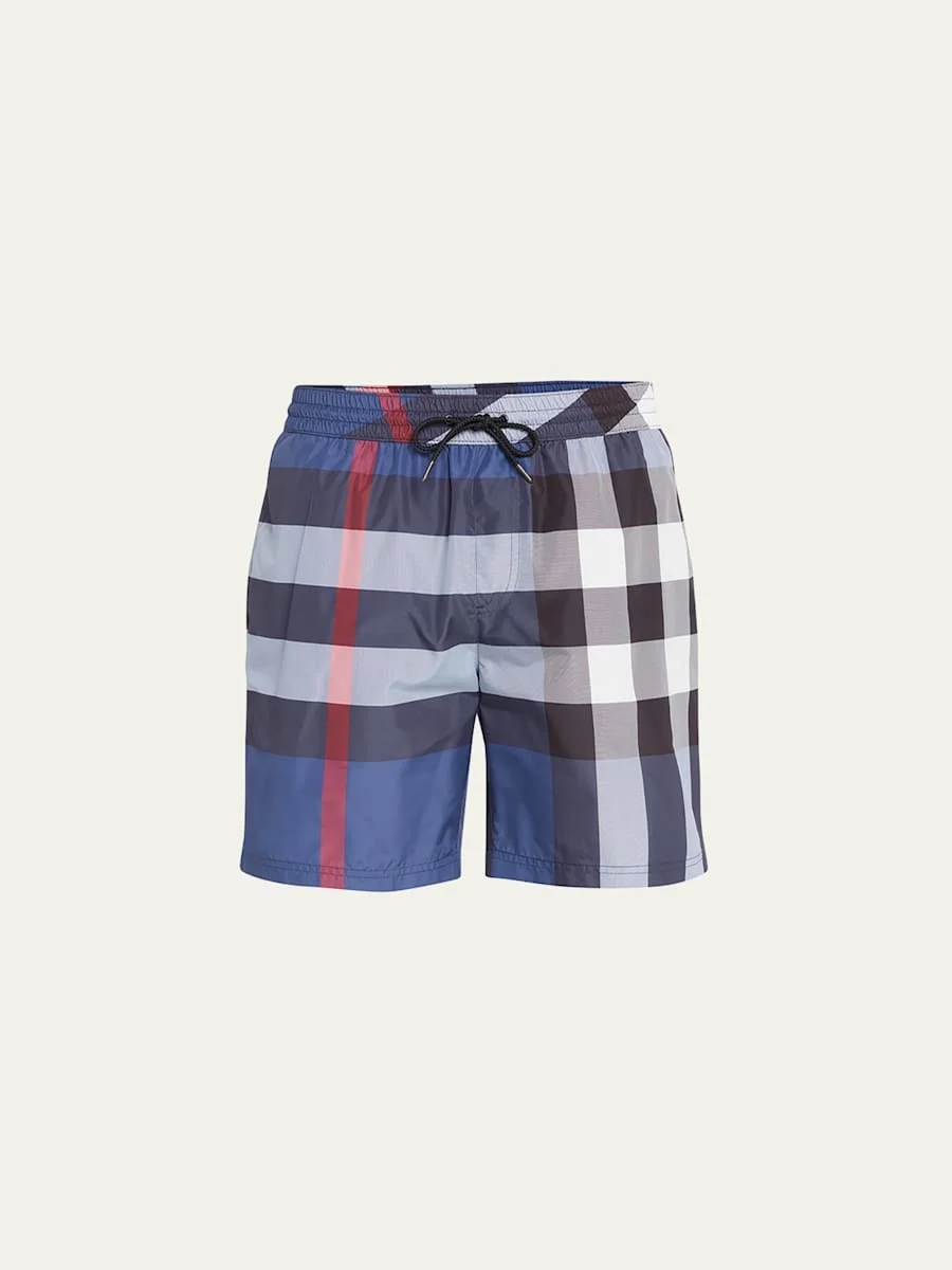 Men's Guildes Signature Check Swim Trunks - 1