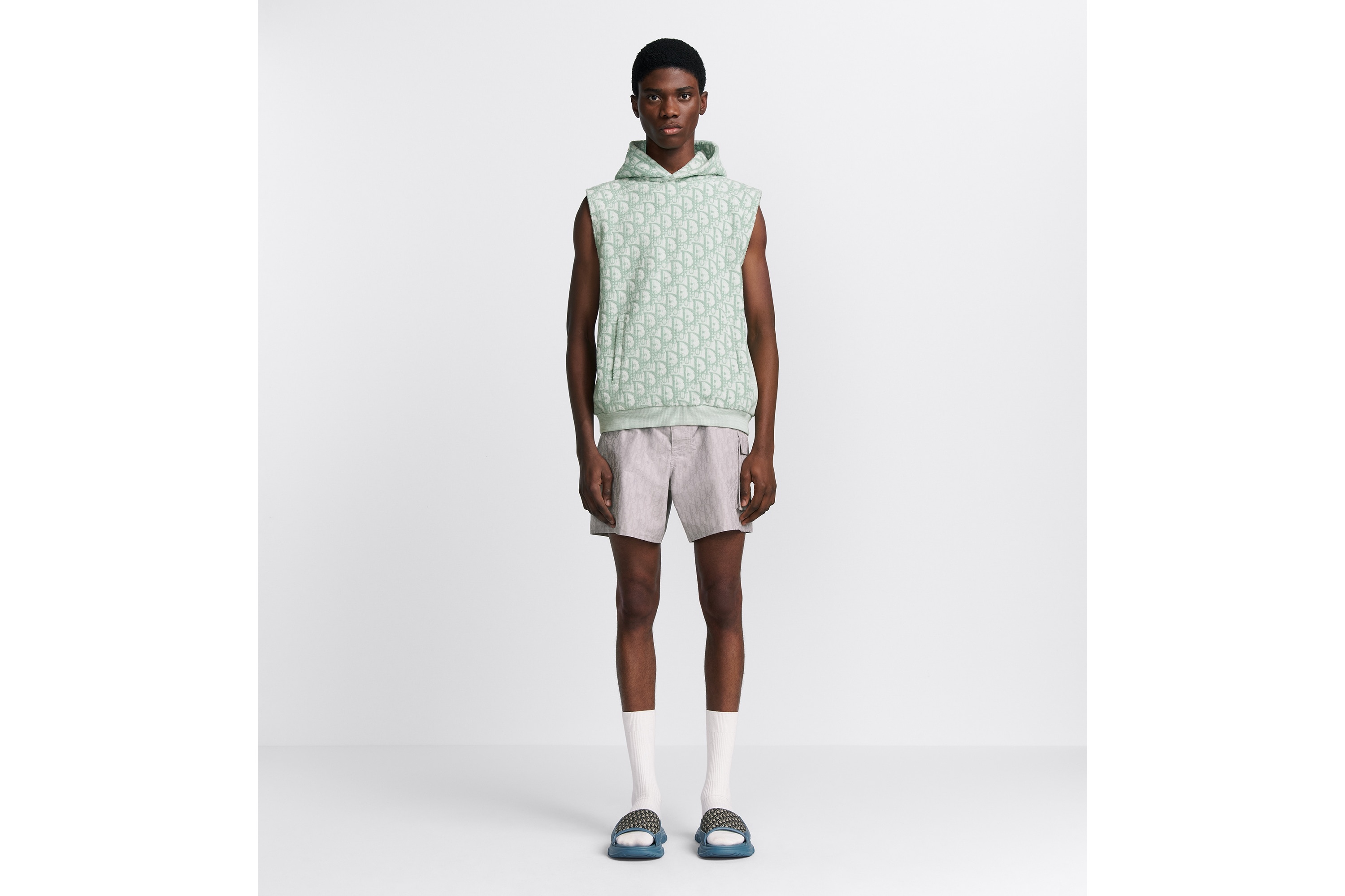 Dior Oblique Sleeveless Hooded Sweatshirt - 3