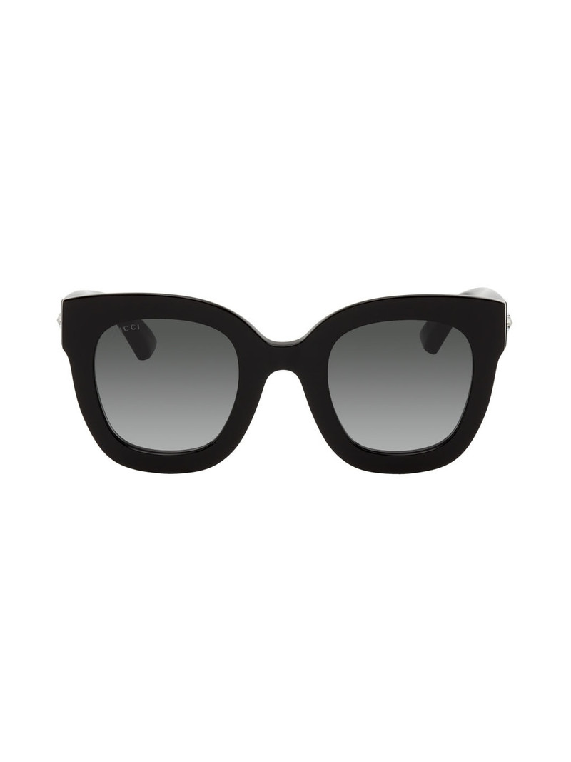 Black Round Star Sunglasses - 1