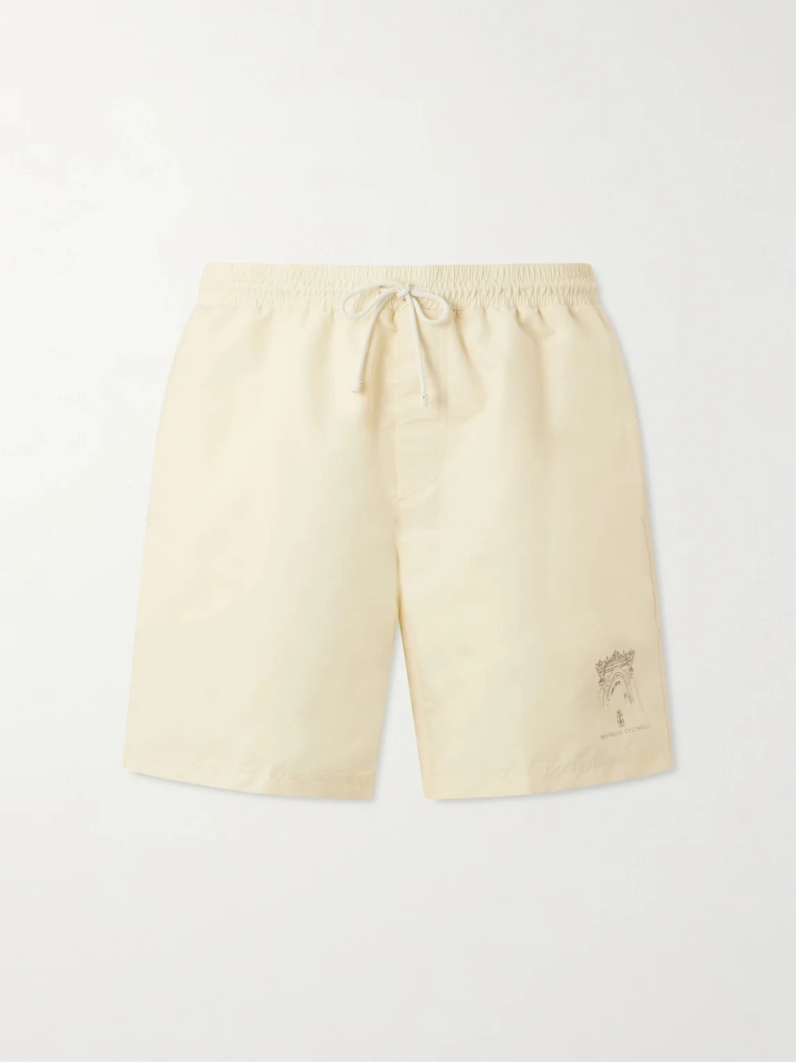 Straight-Leg Mid-Length Swim Shorts - 1