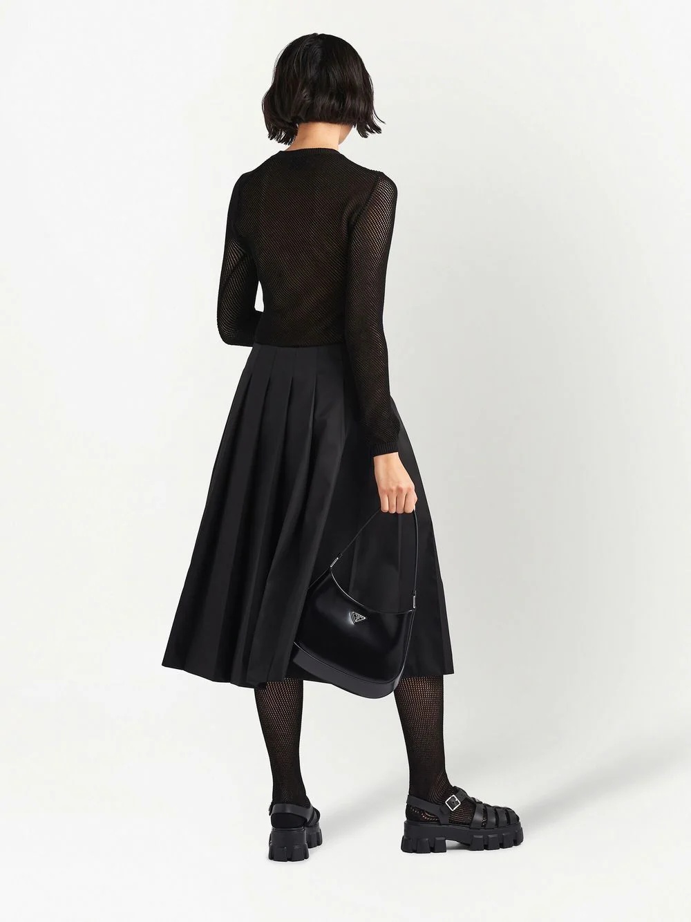 high-waisted pleated skirt - 3