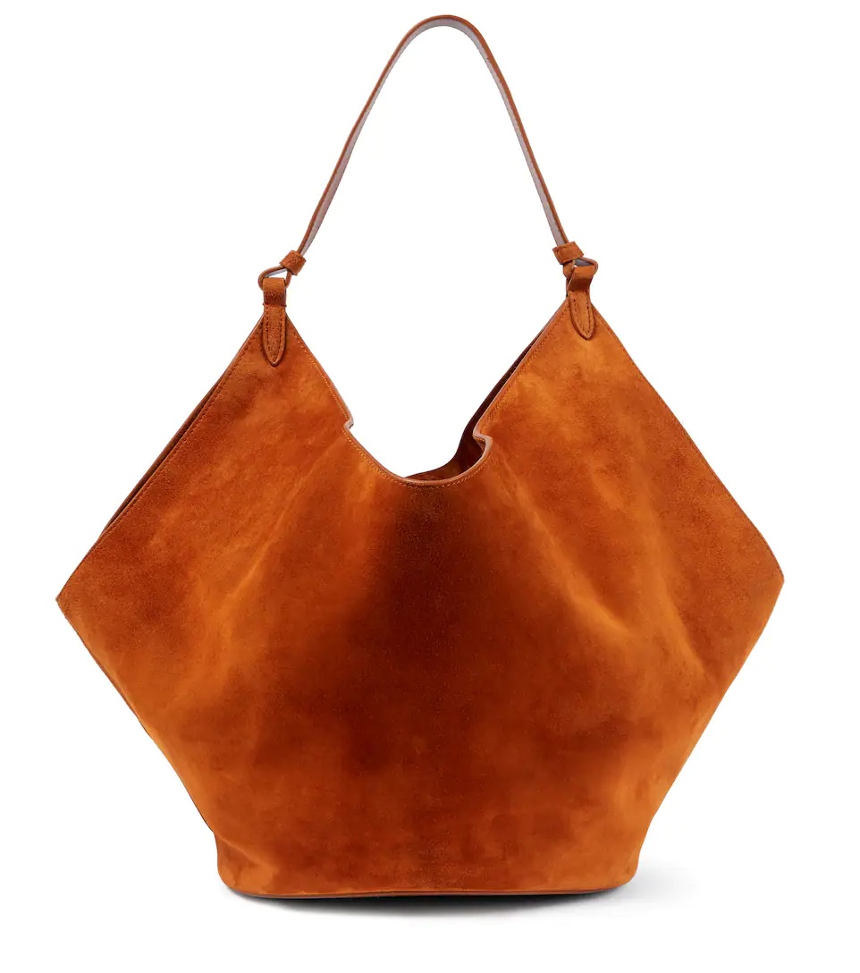 Medium Lotus suede tote bag - 1