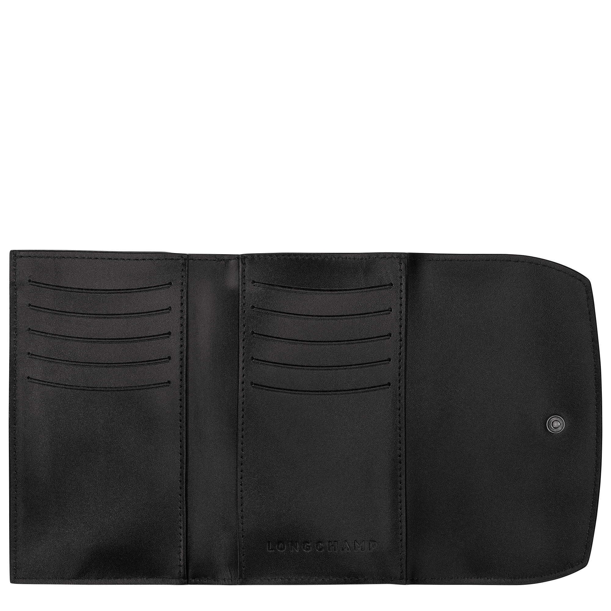 Roseau Wallet Black - Leather - 2