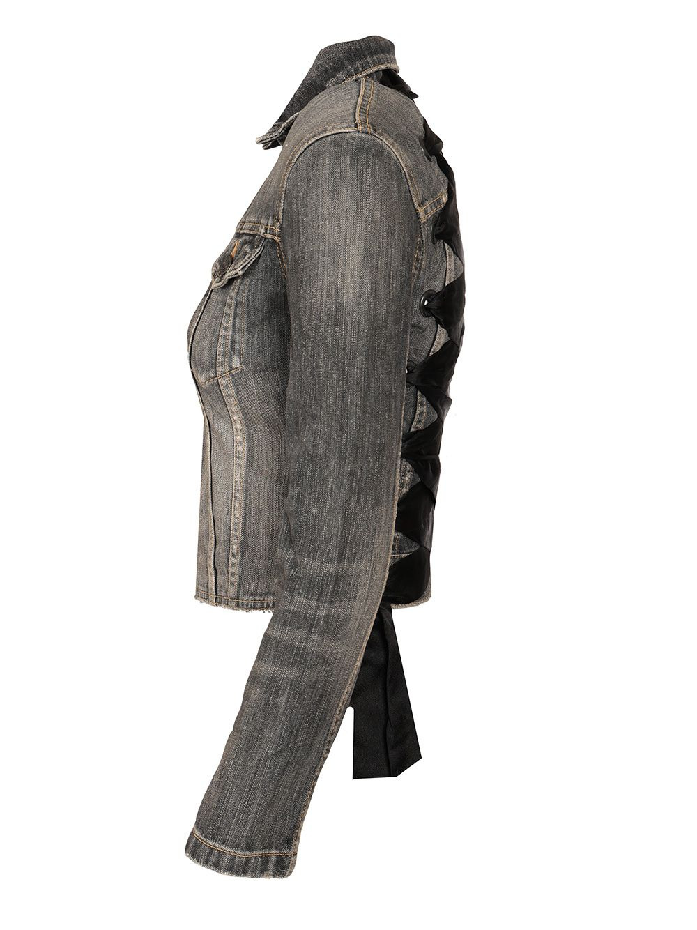 Lace-Up Jacket Jackets Grey - 3