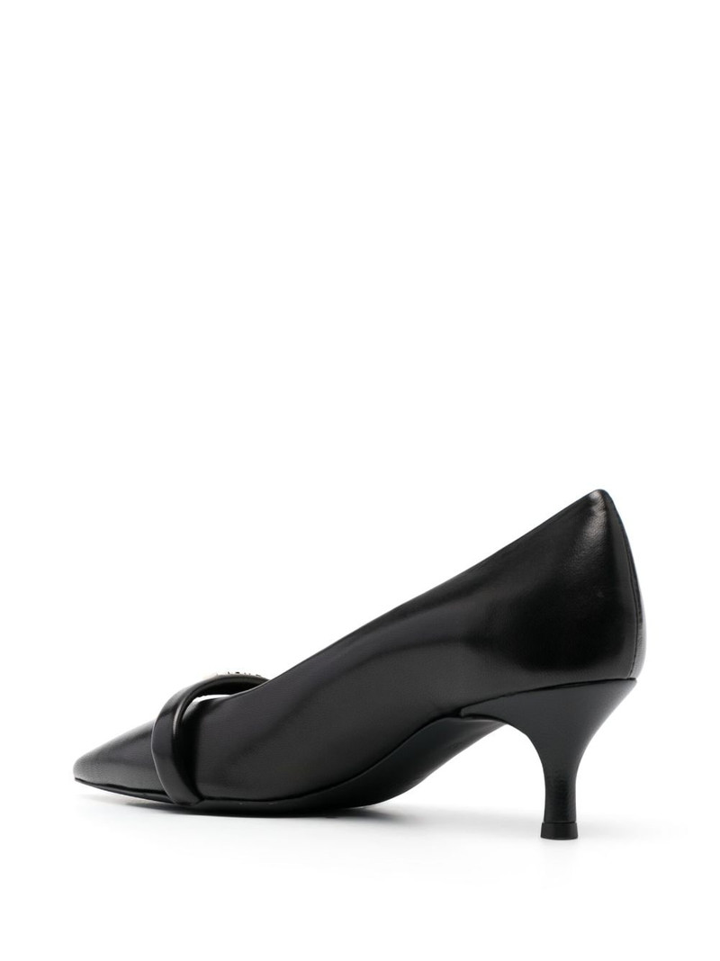 Core 60mm logo-lettering leather pumps 3