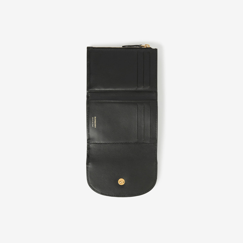 Burberry Check and Leather Small Folding Wallet outlook