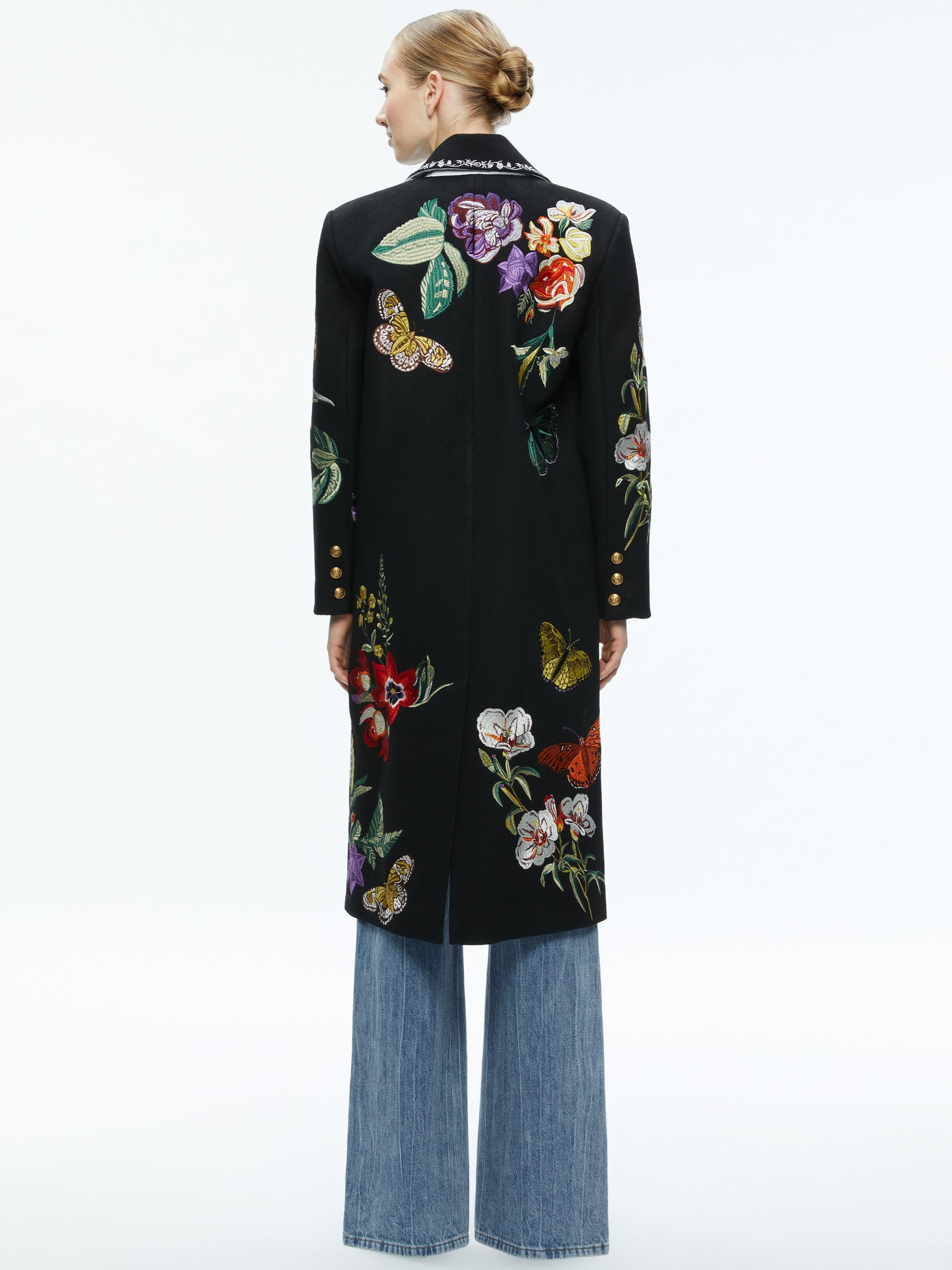 NICHOLAS EMBROIDERED OVERSIZED COAT - 3