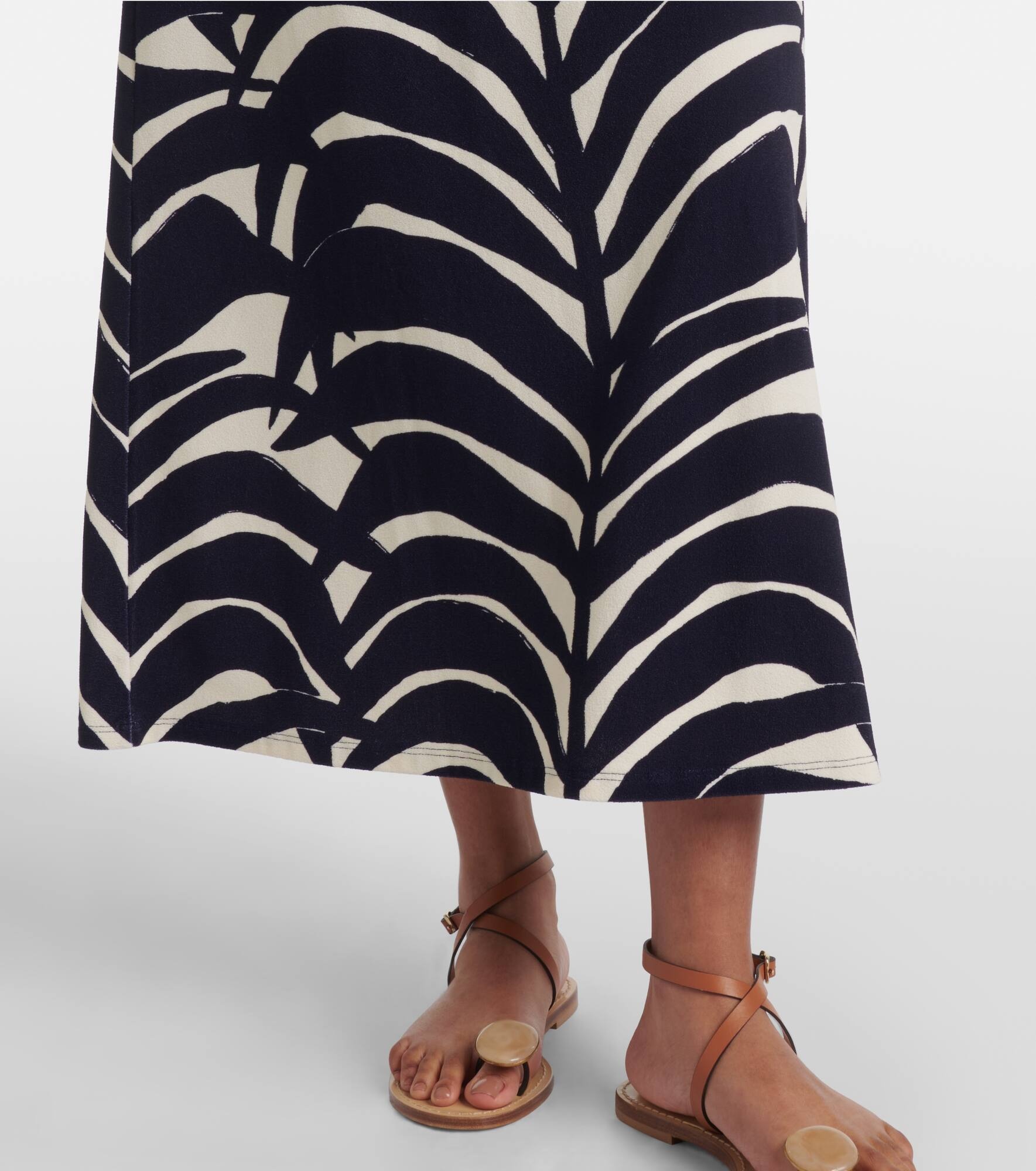 Ocean Layers cutout terry maxi dress - 5